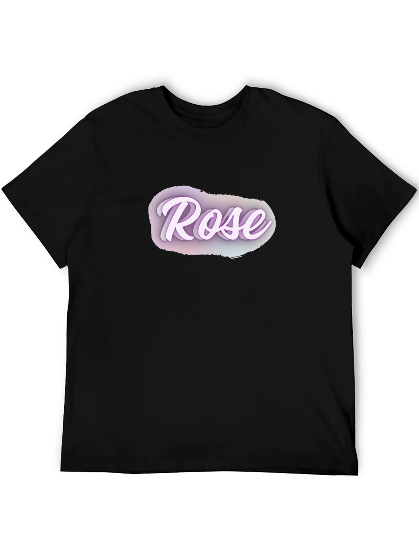 Rose Graphic Black T-Shirt