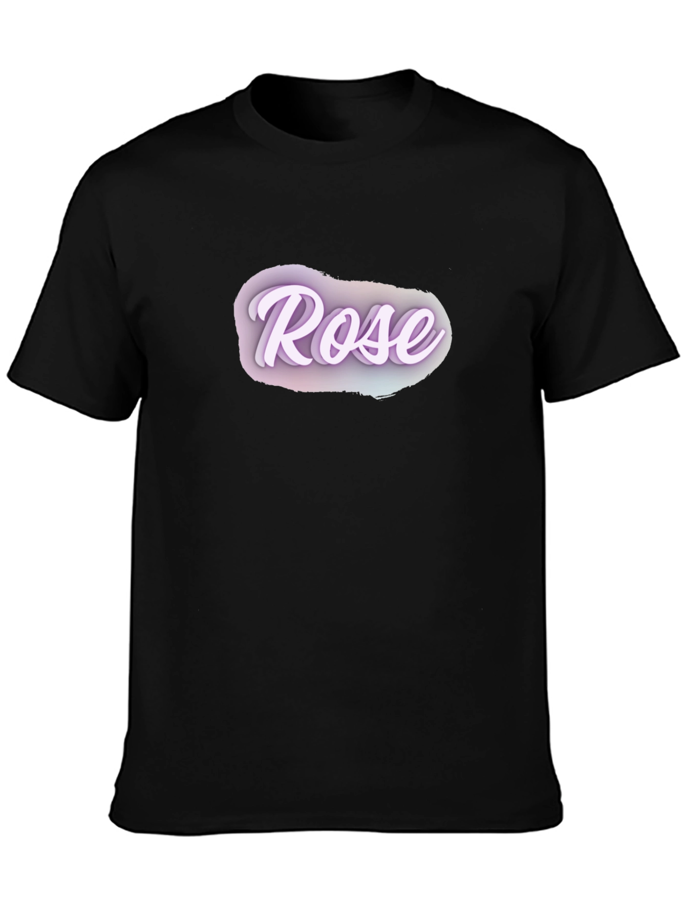 Rose Graphic Black T-Shirt