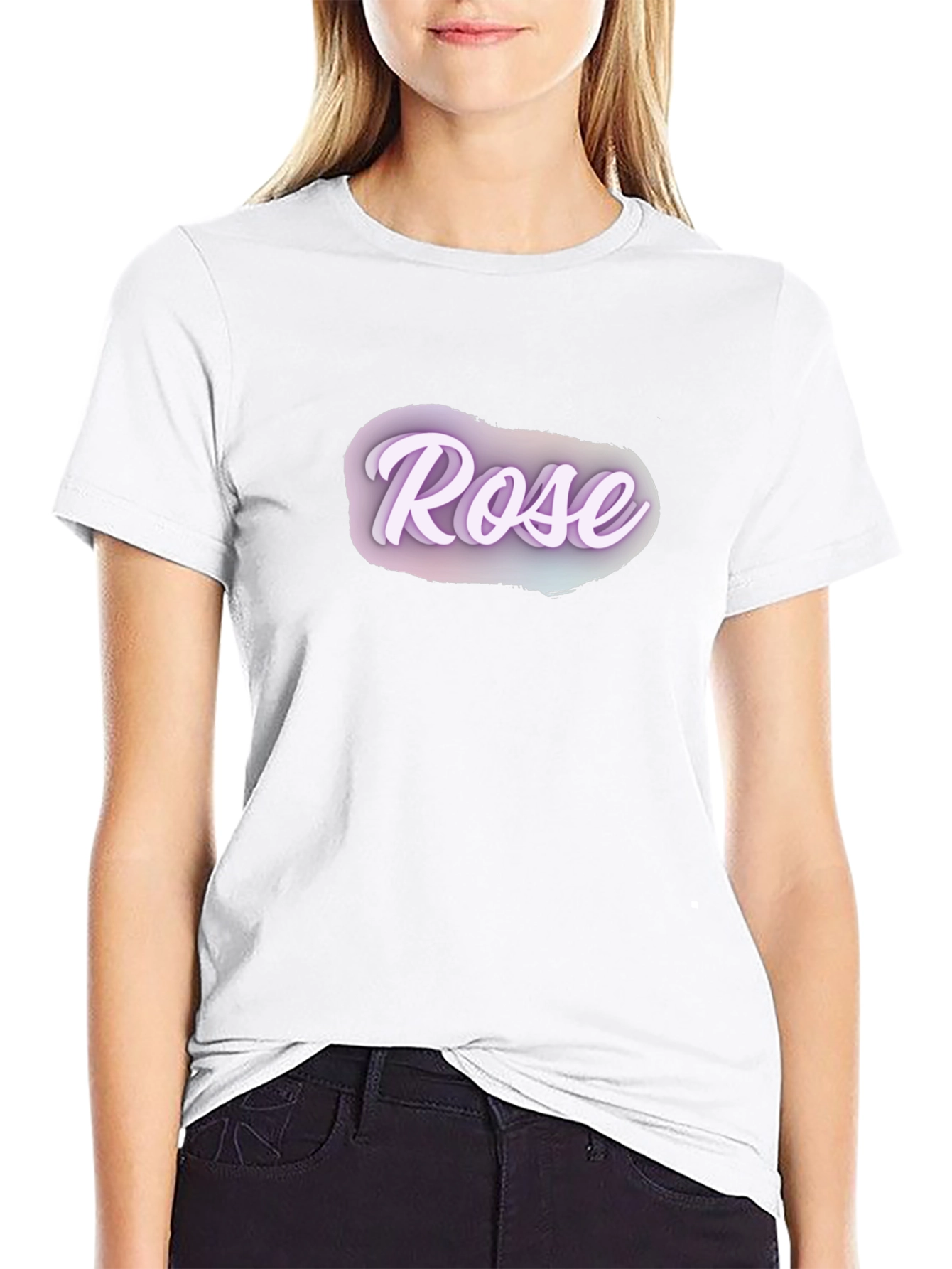 Rose Graphic Black T-Shirt