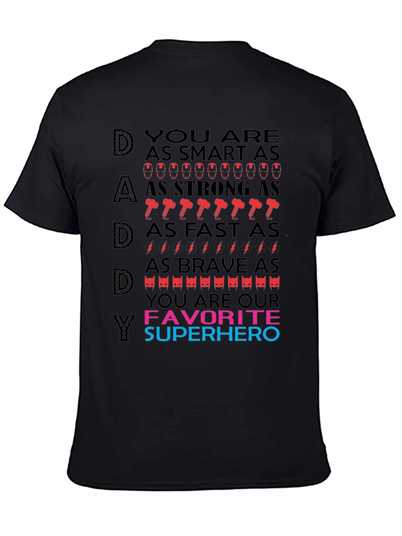 Dad Superhero T-Shirt - Best Fathers Day Gift