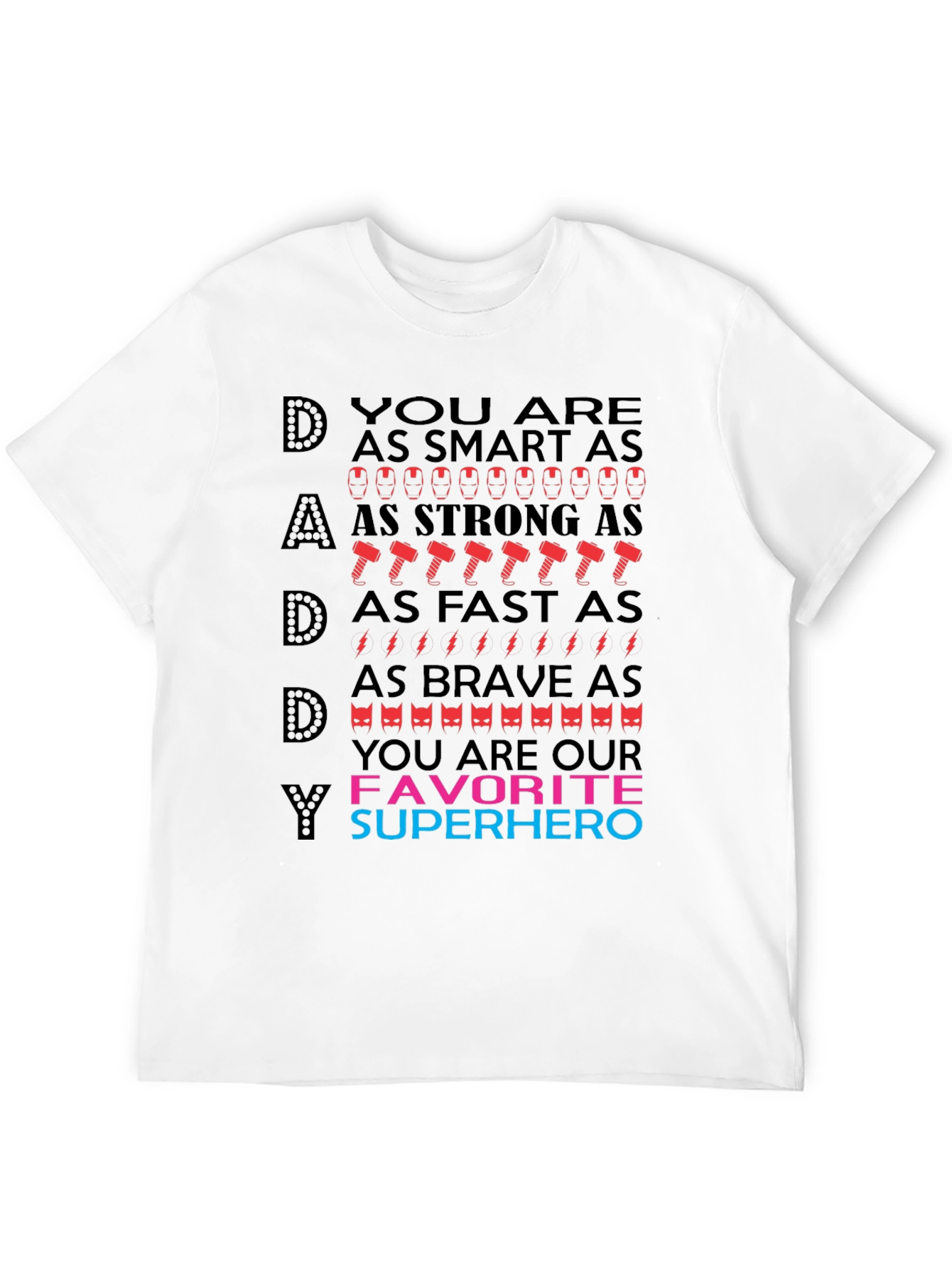 Dad Superhero T-Shirt - Best Fathers Day Gift