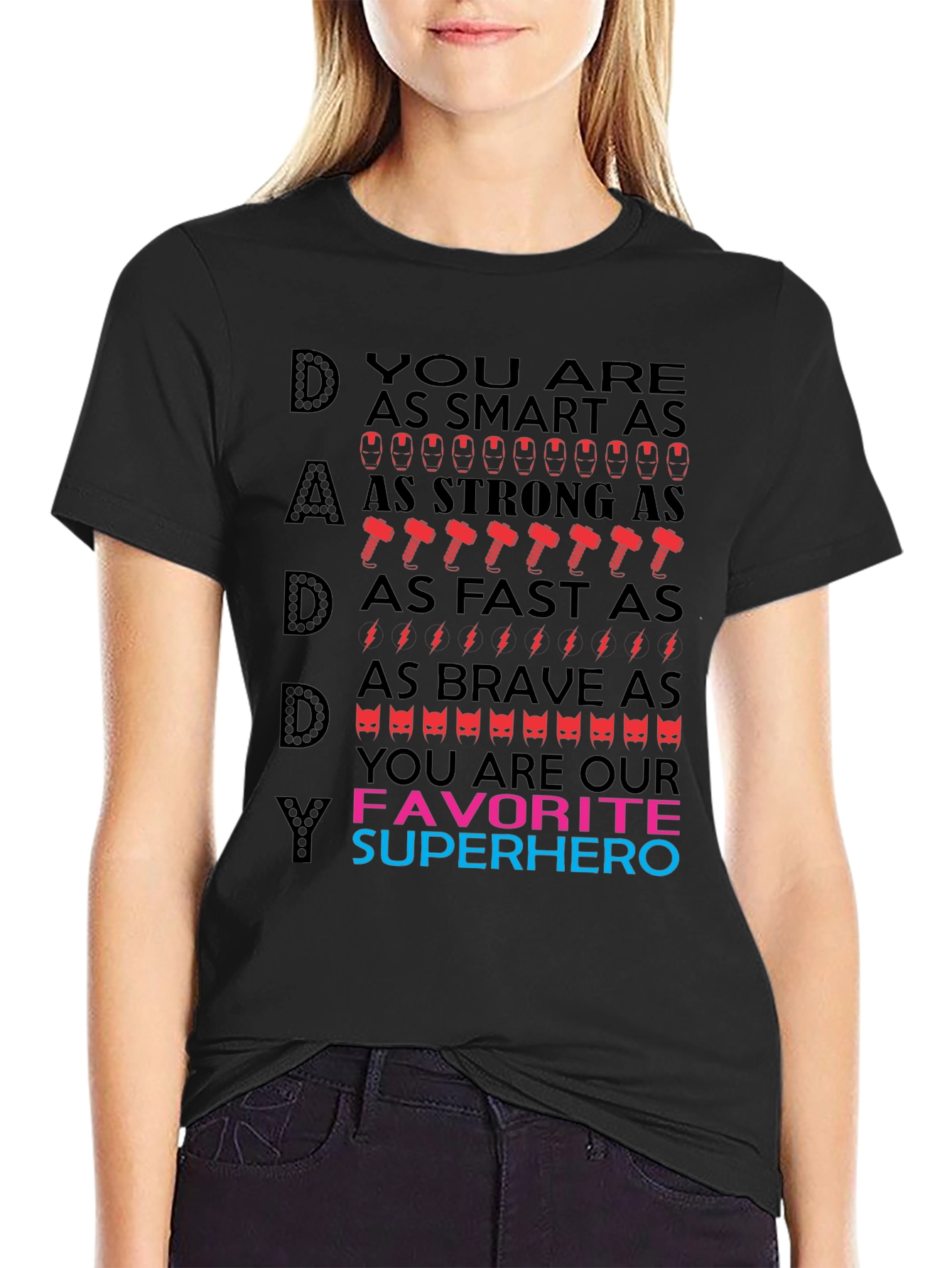 Dad Superhero T-Shirt - Best Fathers Day Gift