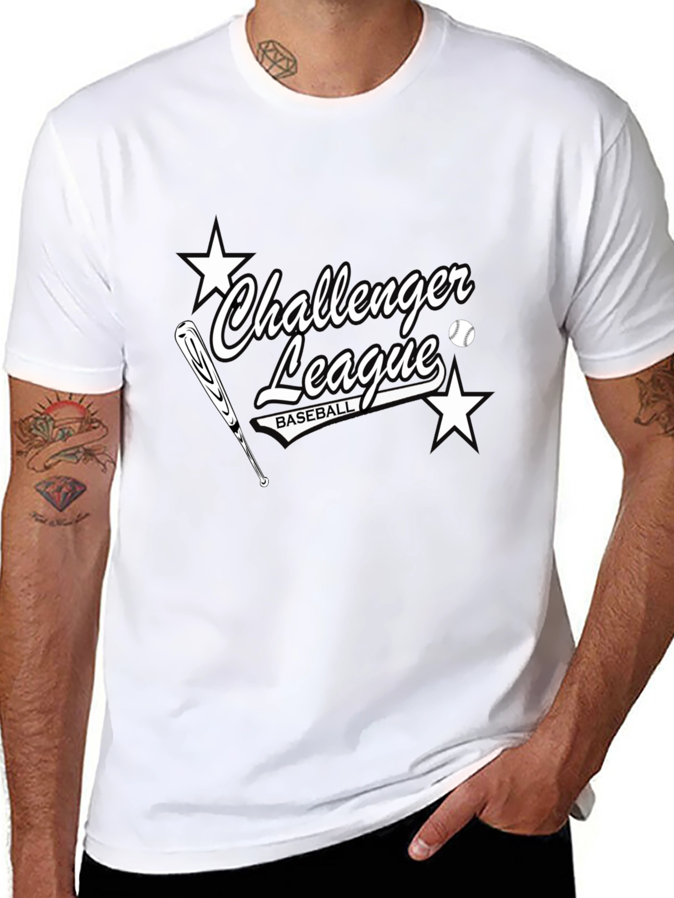 Challenger League Baseball T-Shirt - Classic Design