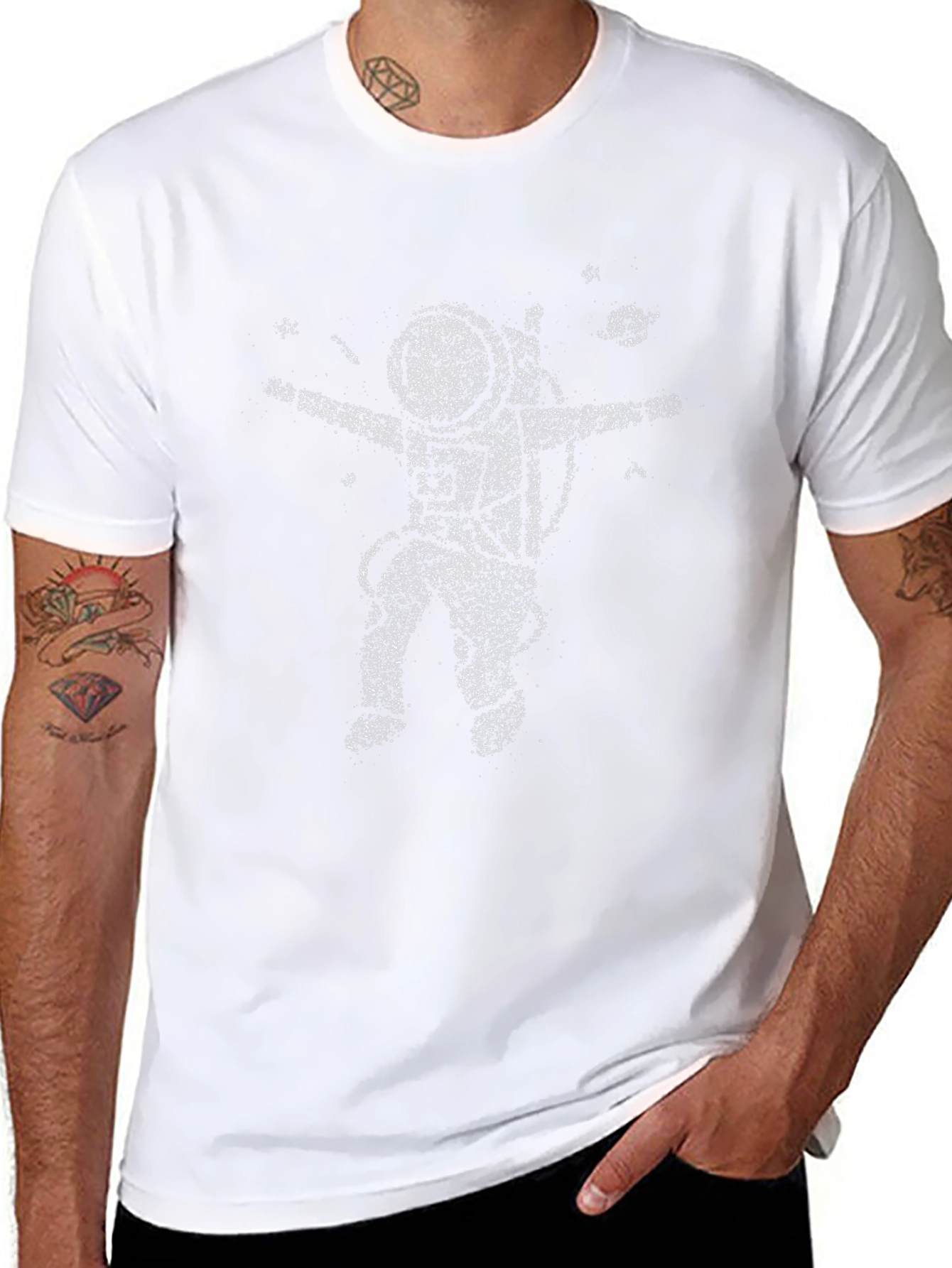 Astronaut Graphic Black T-Shirt