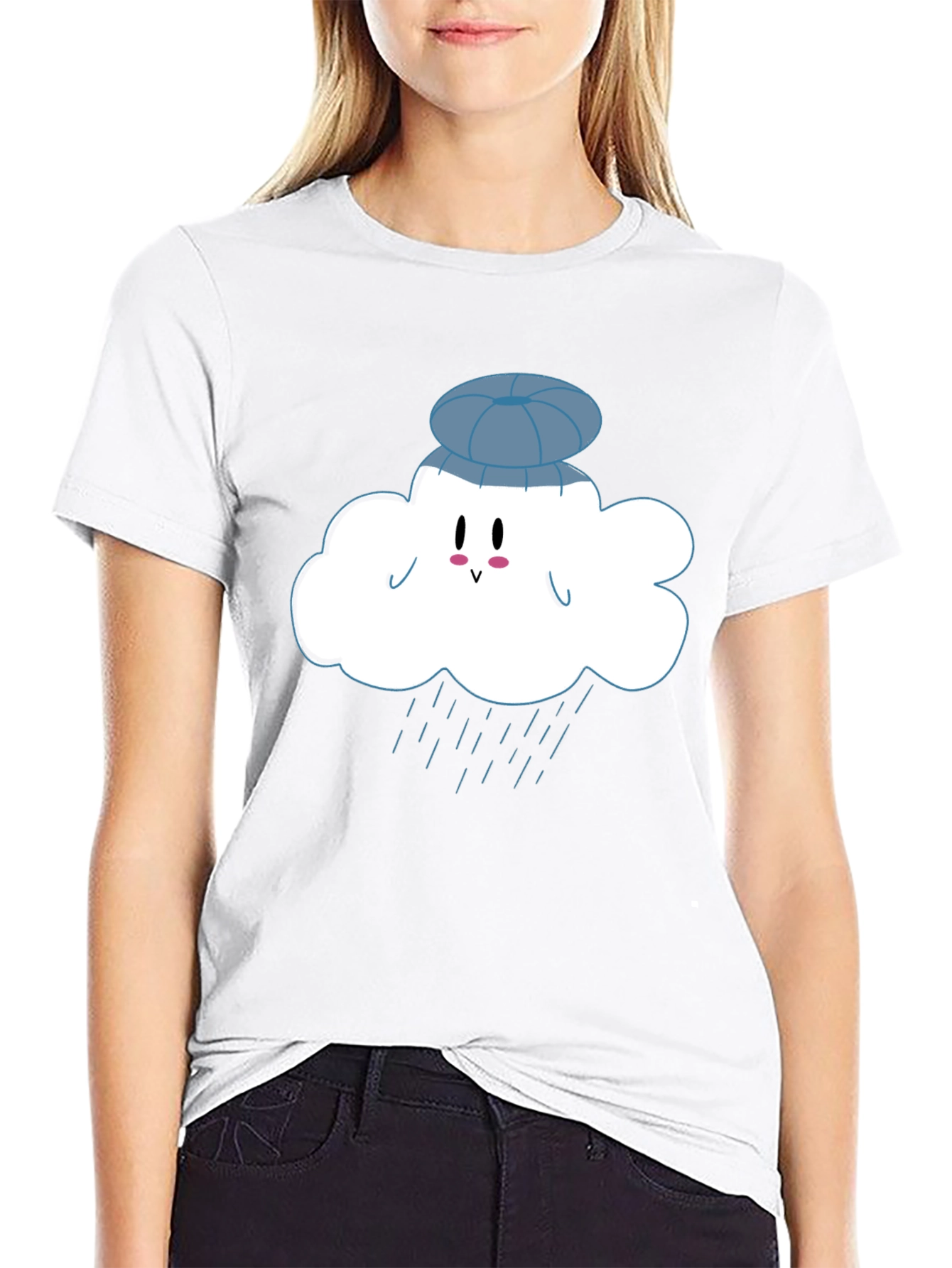 Cloudy Day Black T-Shirt