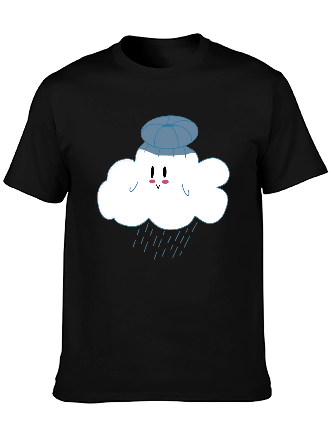 Cloudy Day Black T-Shirt