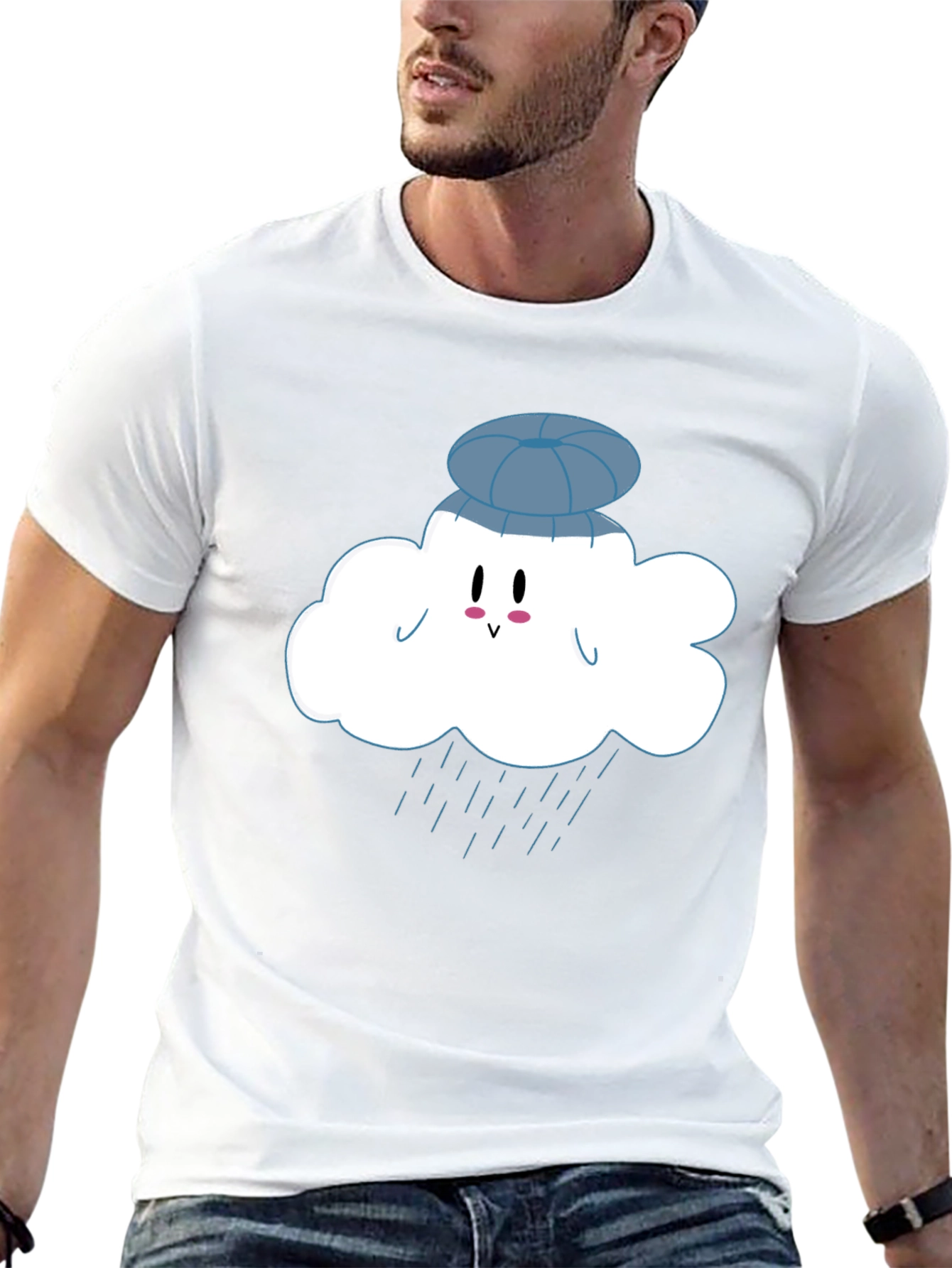 Cloudy Day Black T-Shirt