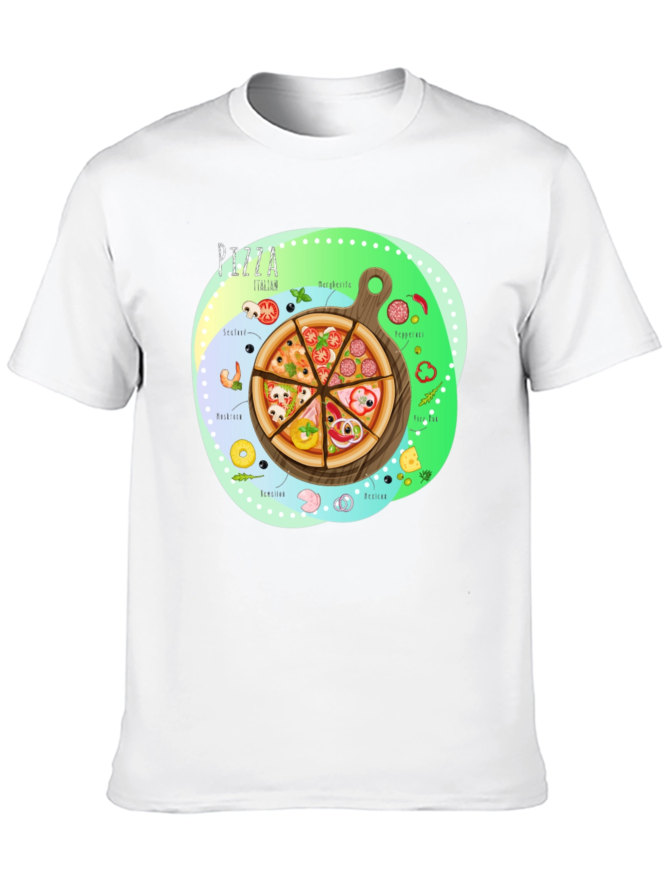 Pizza Italian T-Shirt - Novelty Food Tee