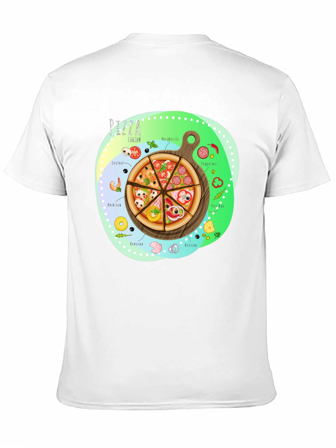 Pizza Italian T-Shirt - Novelty Food Tee