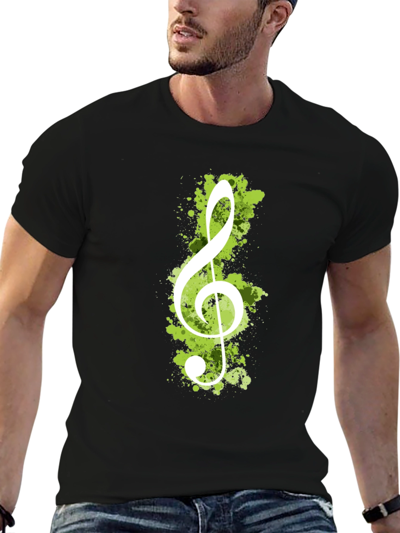 Treble Clef Graphic Tee - Music Lovers Shirt