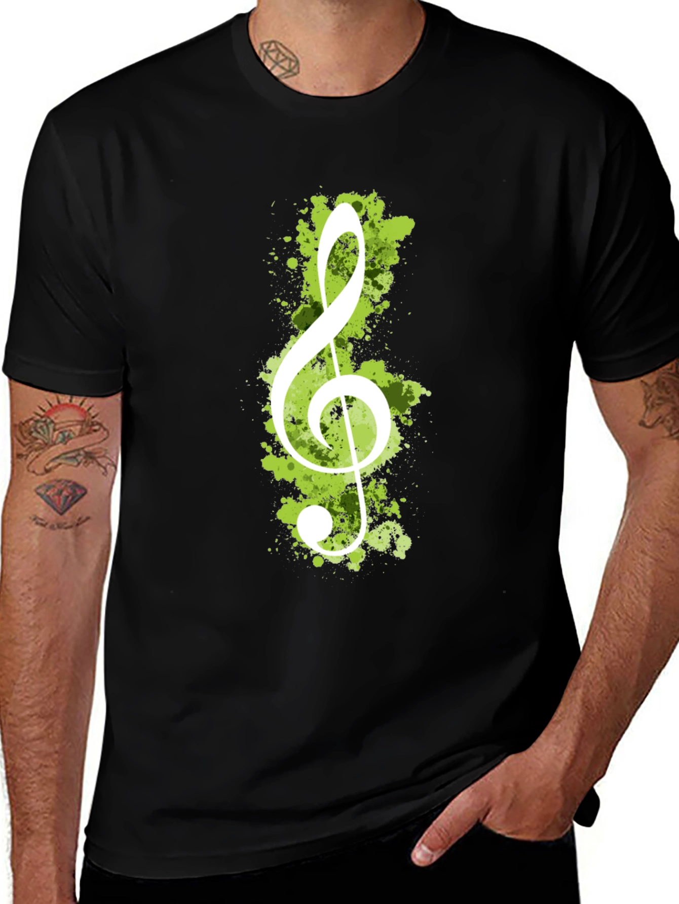 Treble Clef Graphic Tee - Music Lovers Shirt