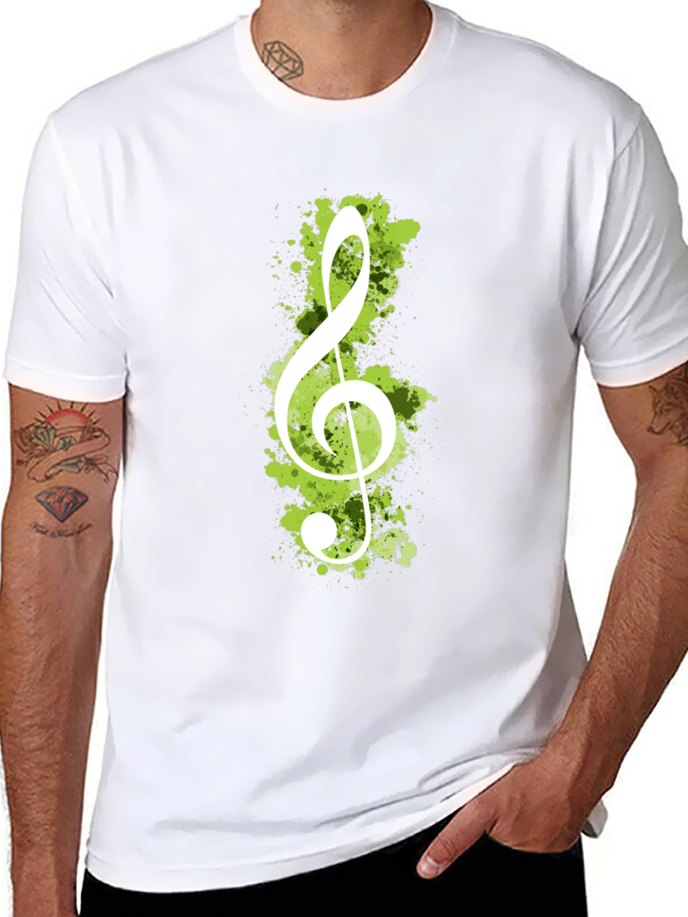 Treble Clef Graphic Tee - Music Lovers Shirt