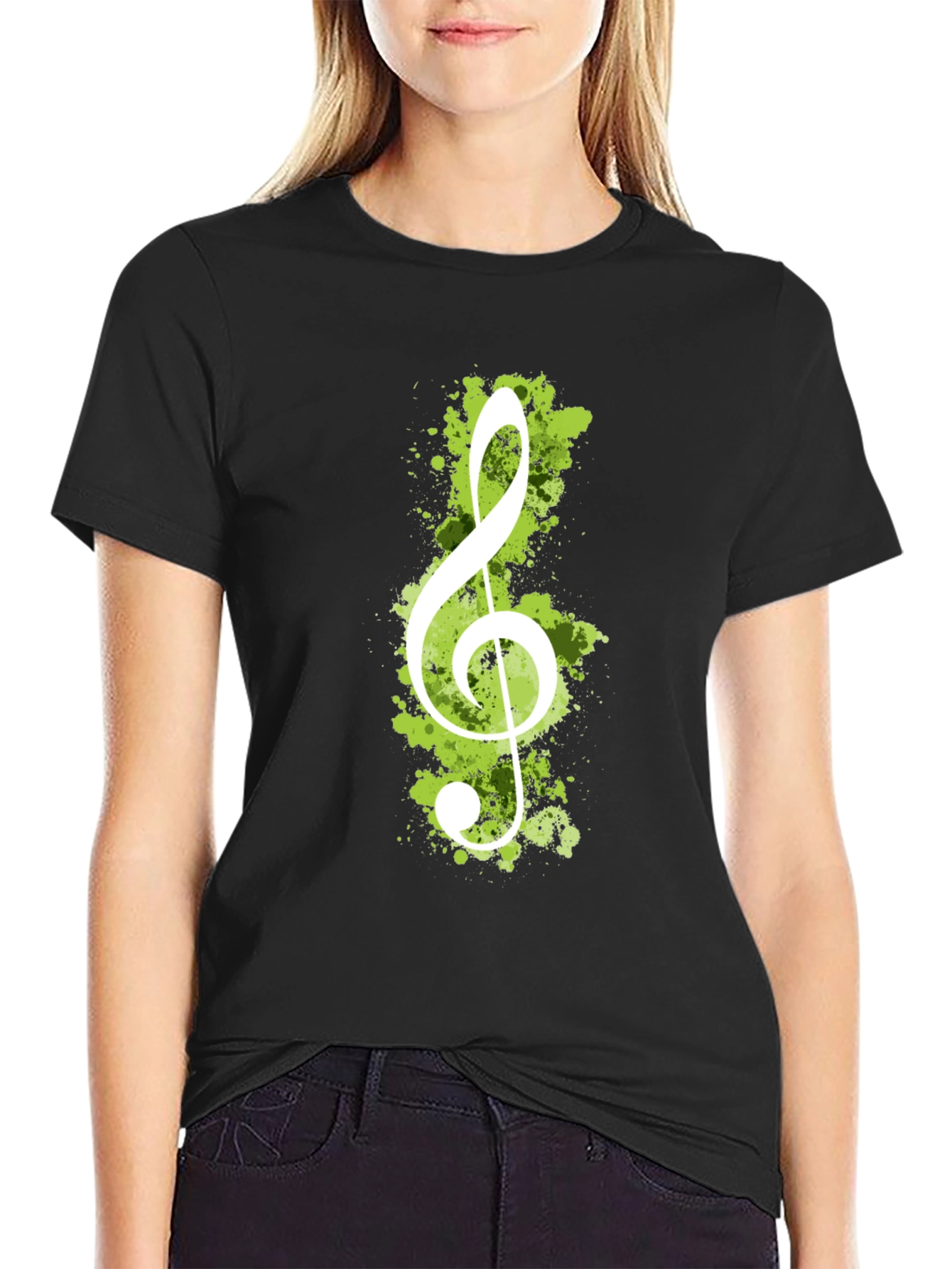 Treble Clef Graphic Tee - Music Lovers Shirt