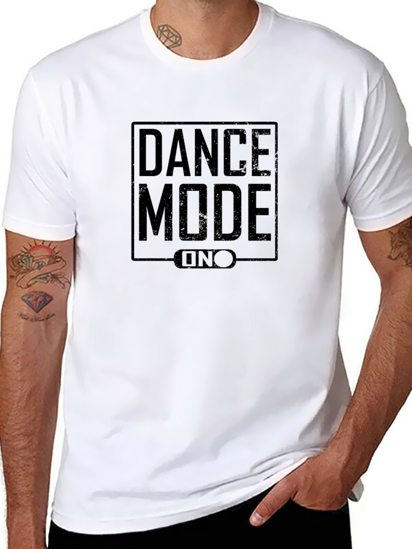 Dance Mode UNO T-Shirt - Black Graphic Tee