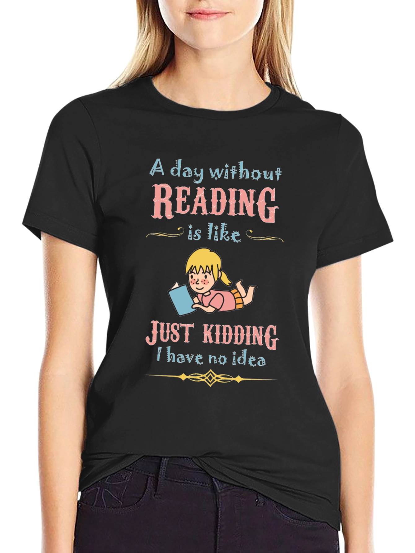 Reading Lover T-Shirt - A Day Without Reading