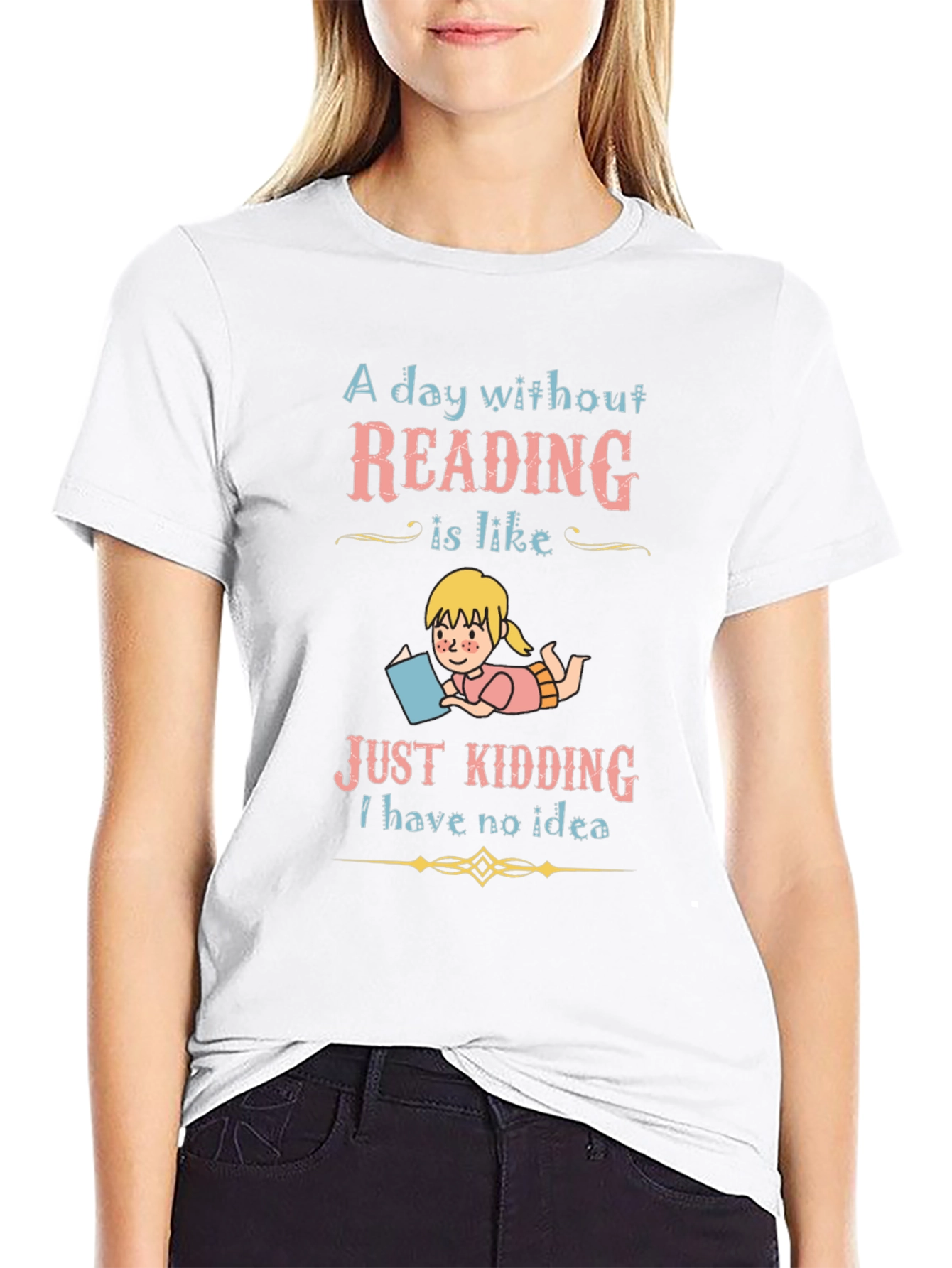 Reading Lover T-Shirt - A Day Without Reading