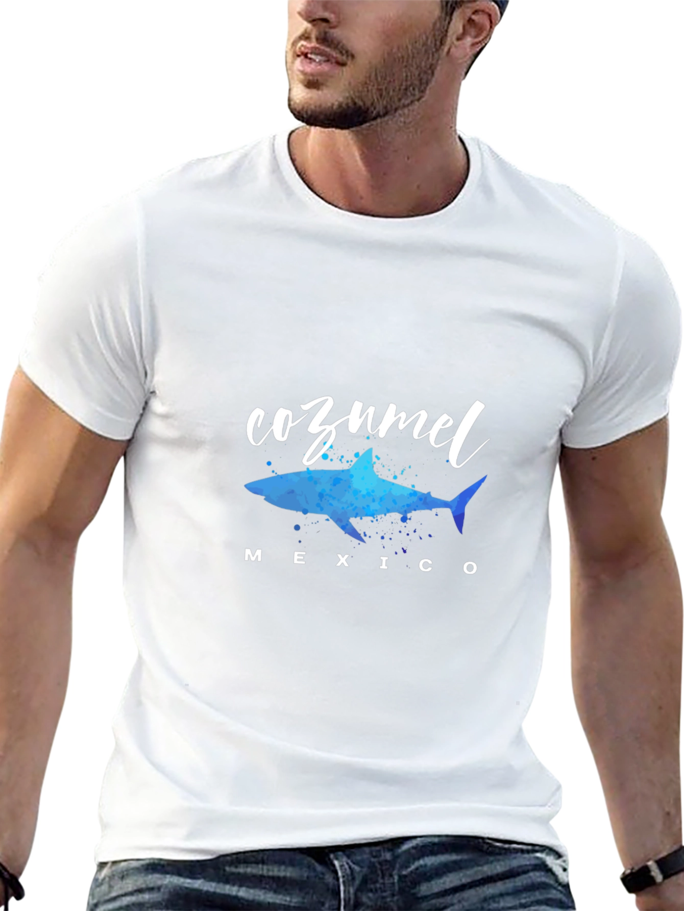 Cozumel Mexico Shark Graphic Tee