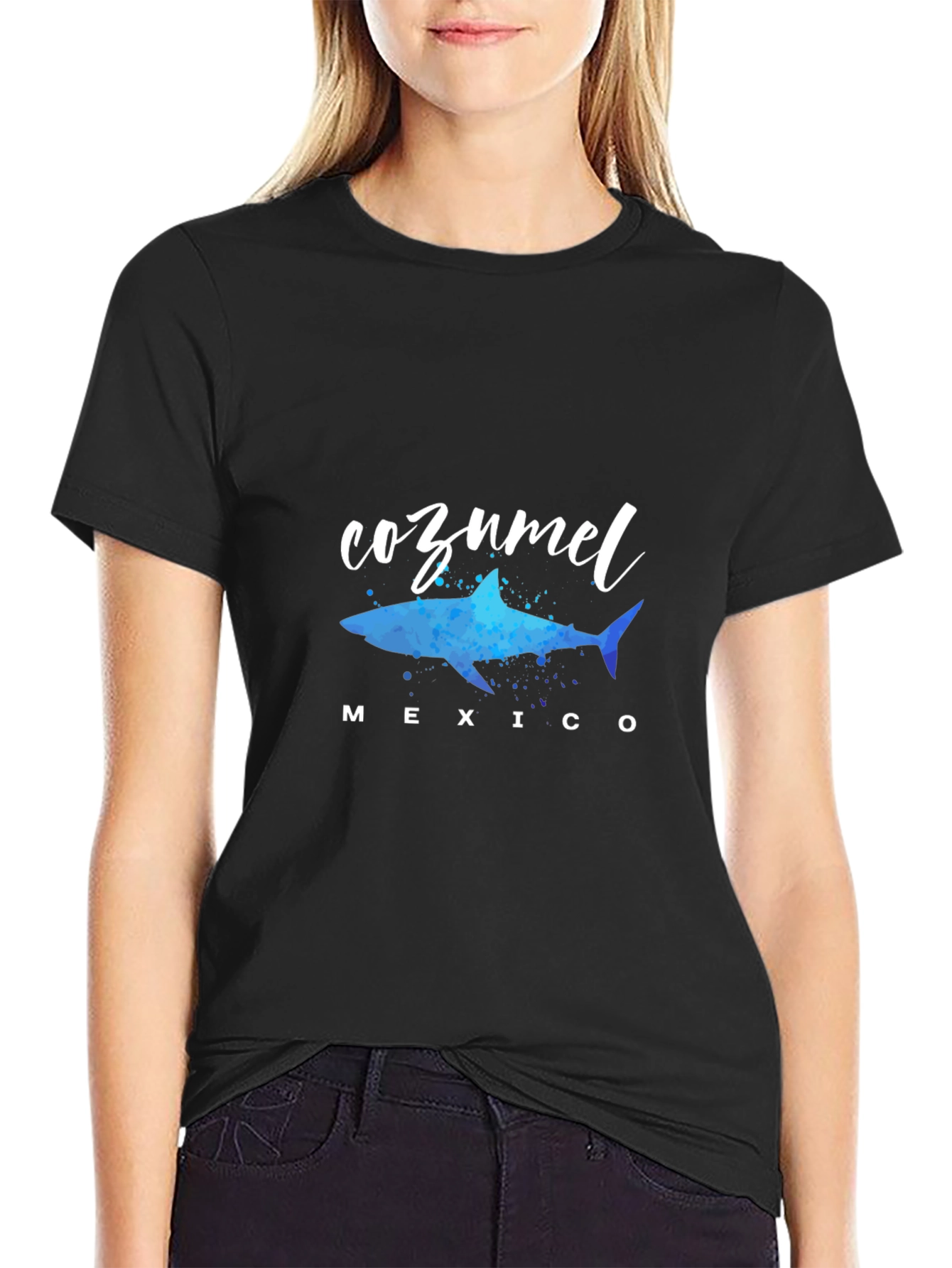 Cozumel Mexico Shark Graphic Tee