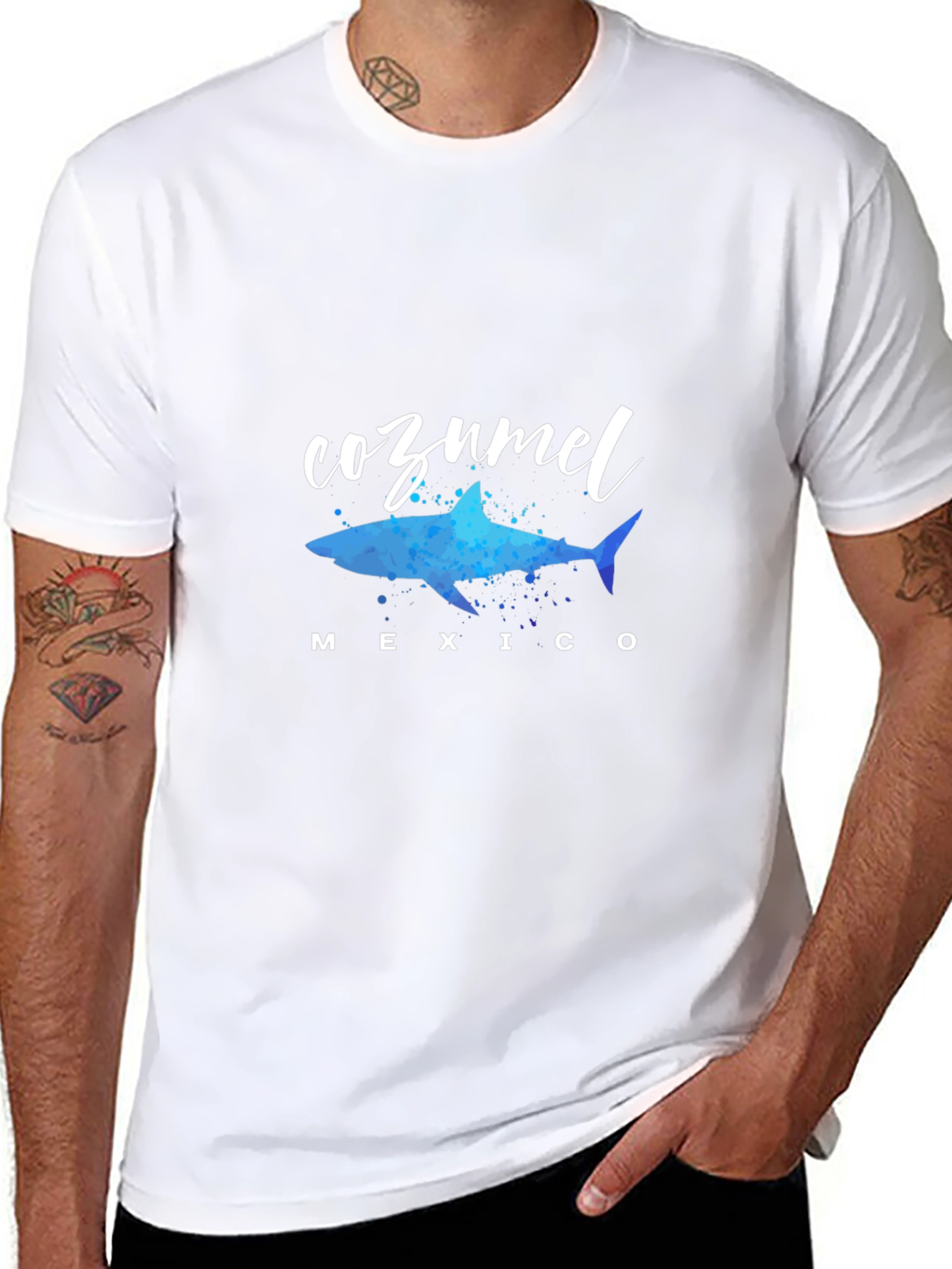 Cozumel Mexico Shark Graphic Tee