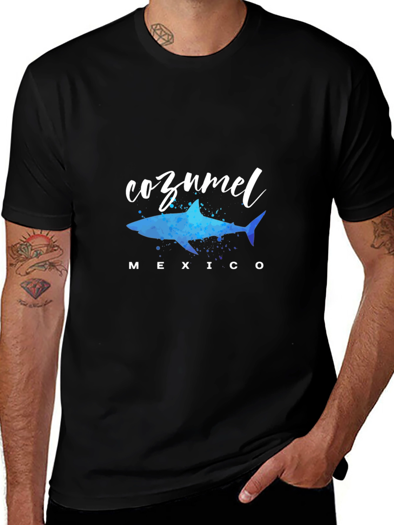 Cozumel Mexico Shark Graphic Tee