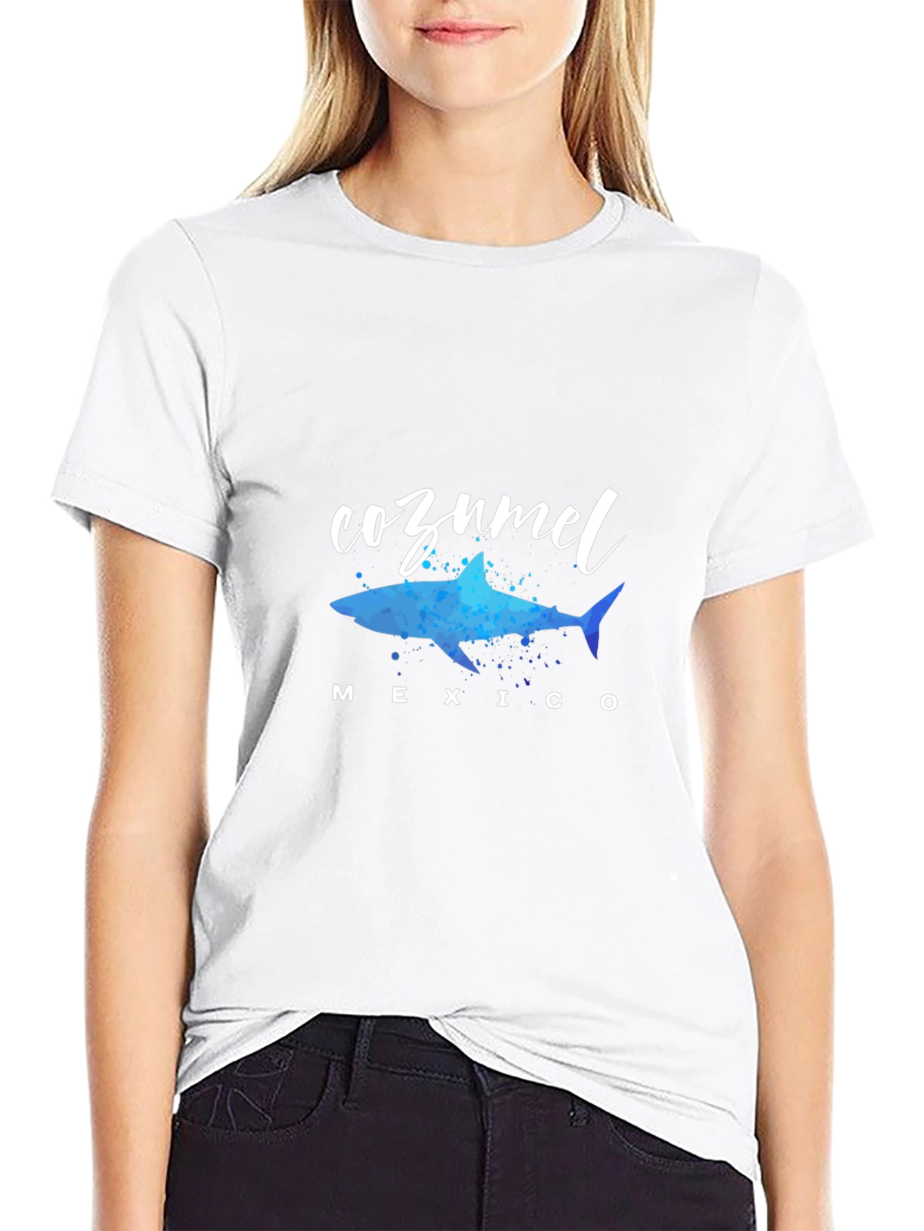 Cozumel Mexico Shark Graphic Tee