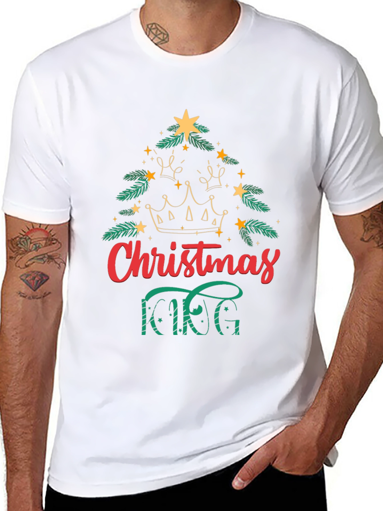 Christmas King Graphic Tee - Holiday Style
