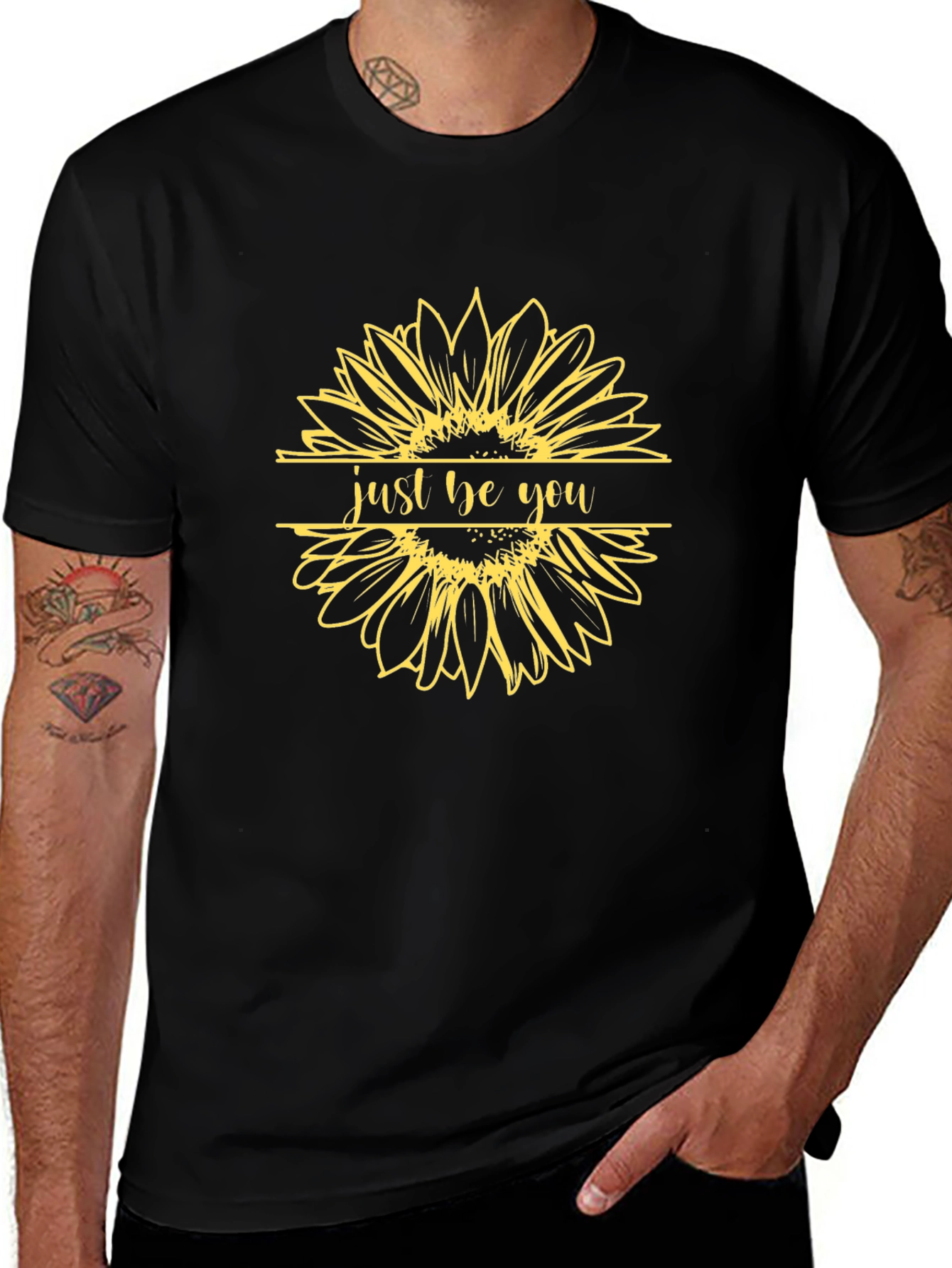 Just Be You Sunflower Graphic Tee