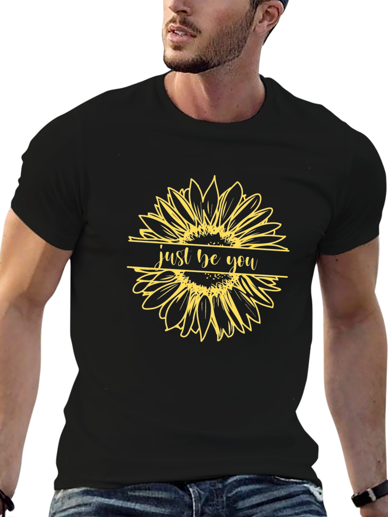 Just Be You Sunflower Graphic Tee