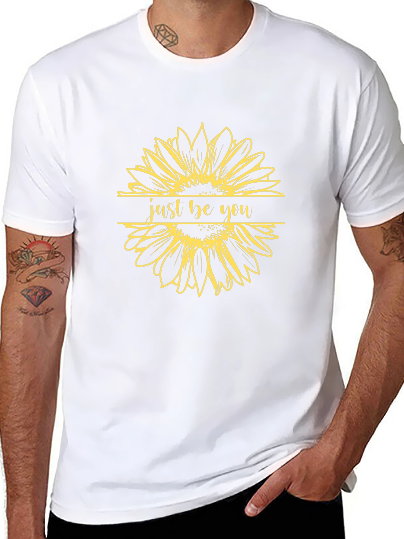 Just Be You Sunflower Graphic Tee