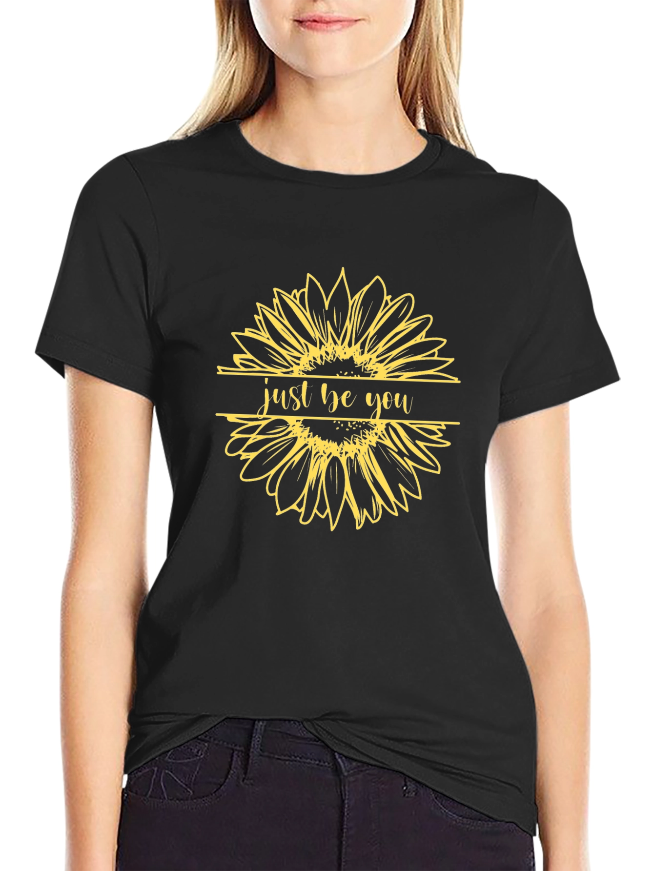 Just Be You Sunflower Graphic Tee