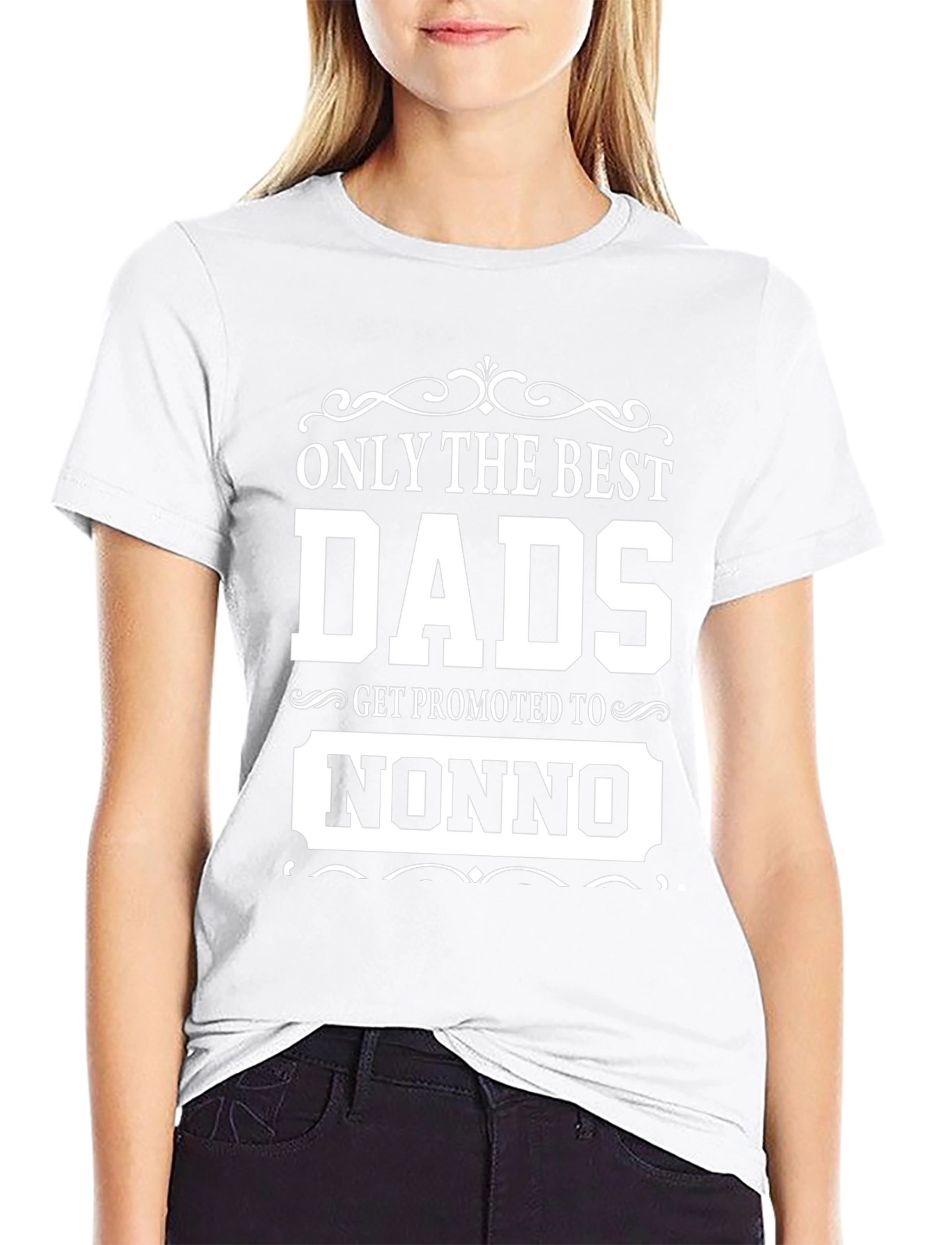 Best Dads Get Promoted To Nonno Black T-Shirt
