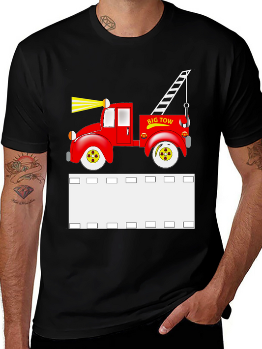 Big Tow Truck Graphic Tee - Classic Car Lovers T-Shirt