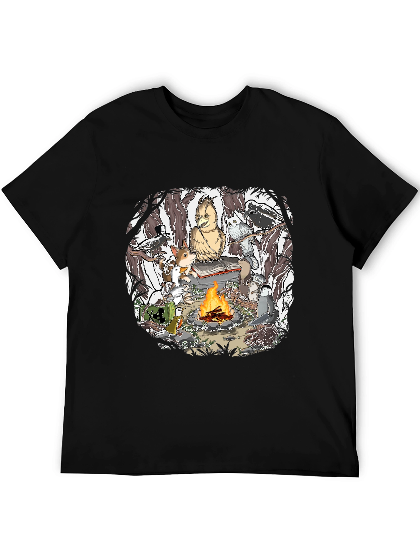 Campfire Story T-Shirt - Animals & Fire