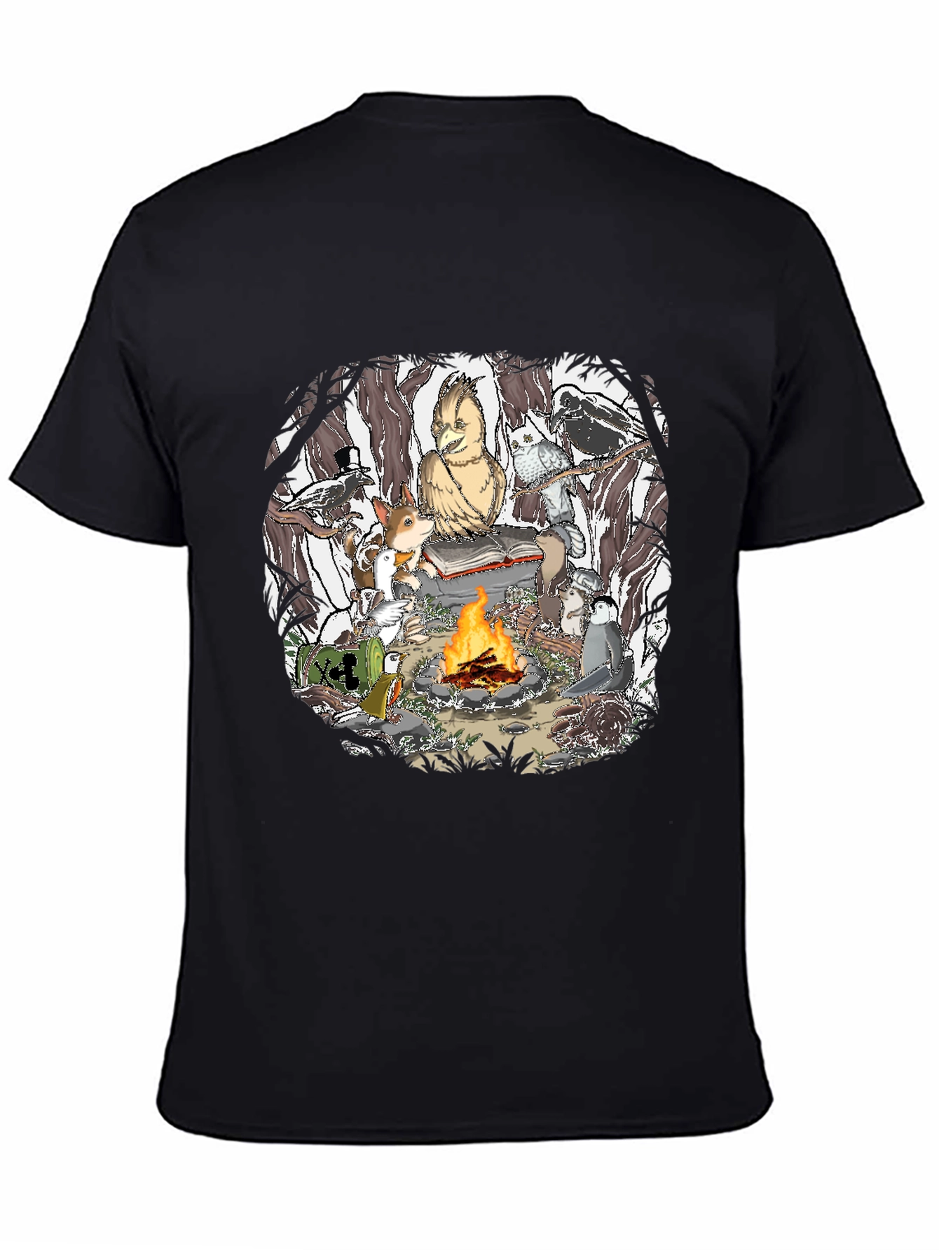 Campfire Story T-Shirt - Animals & Fire