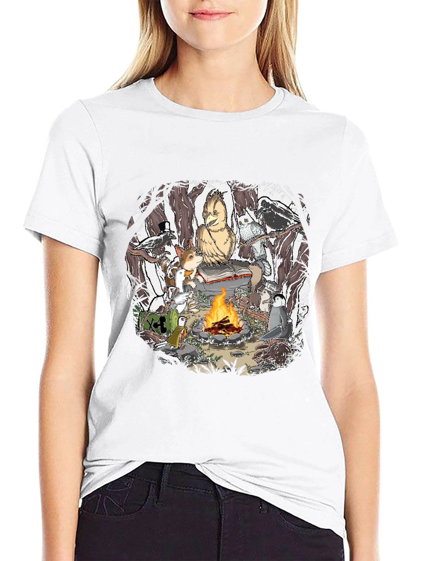 Campfire Story T-Shirt - Animals & Fire