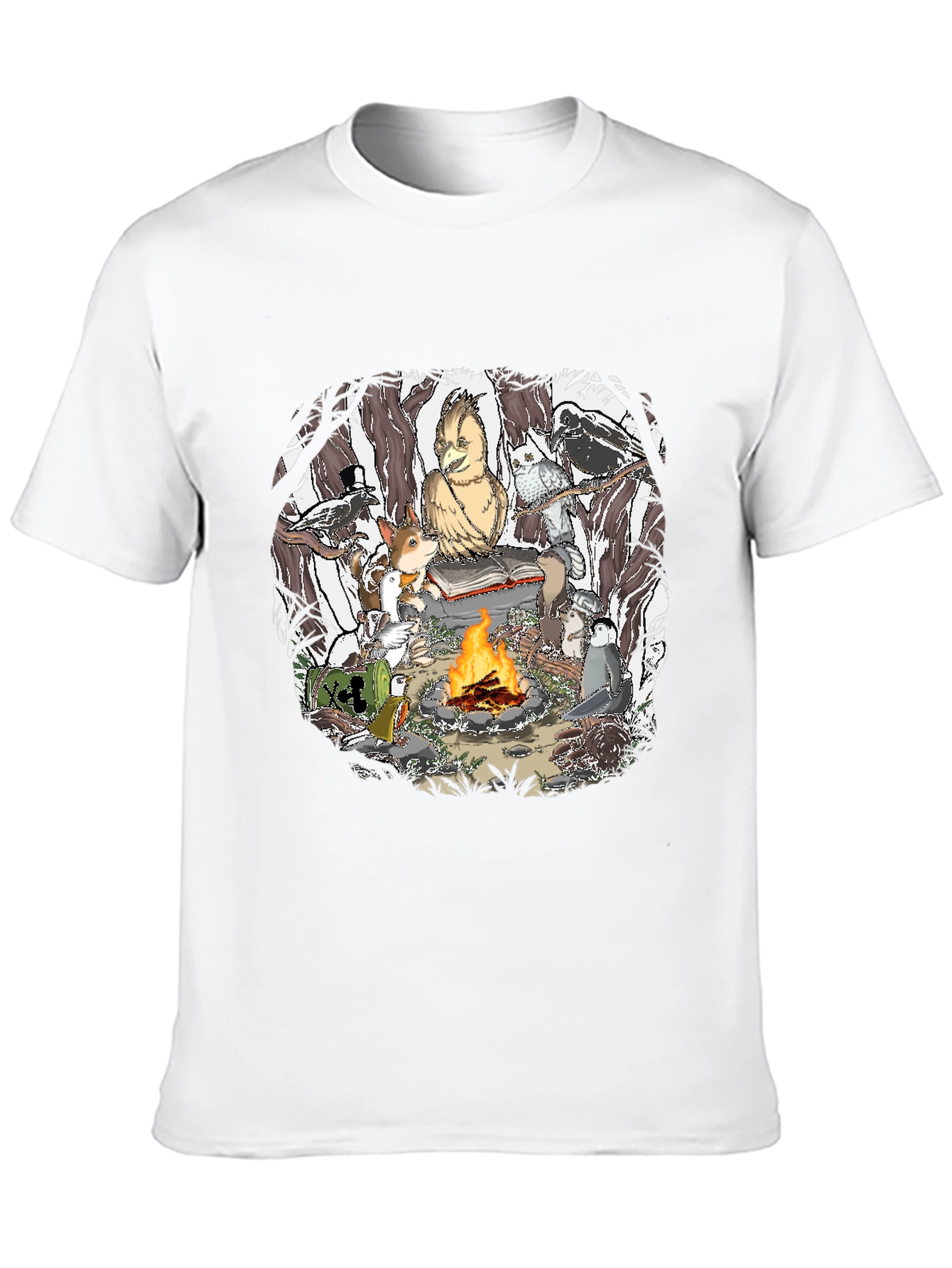 Campfire Story T-Shirt - Animals & Fire