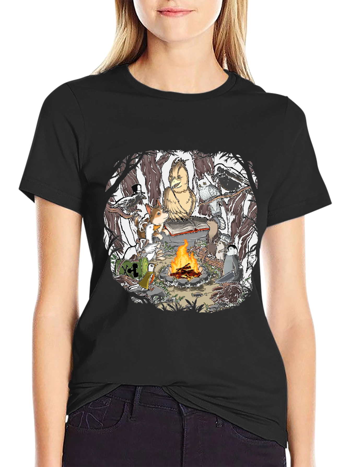 Campfire Story T-Shirt - Animals & Fire