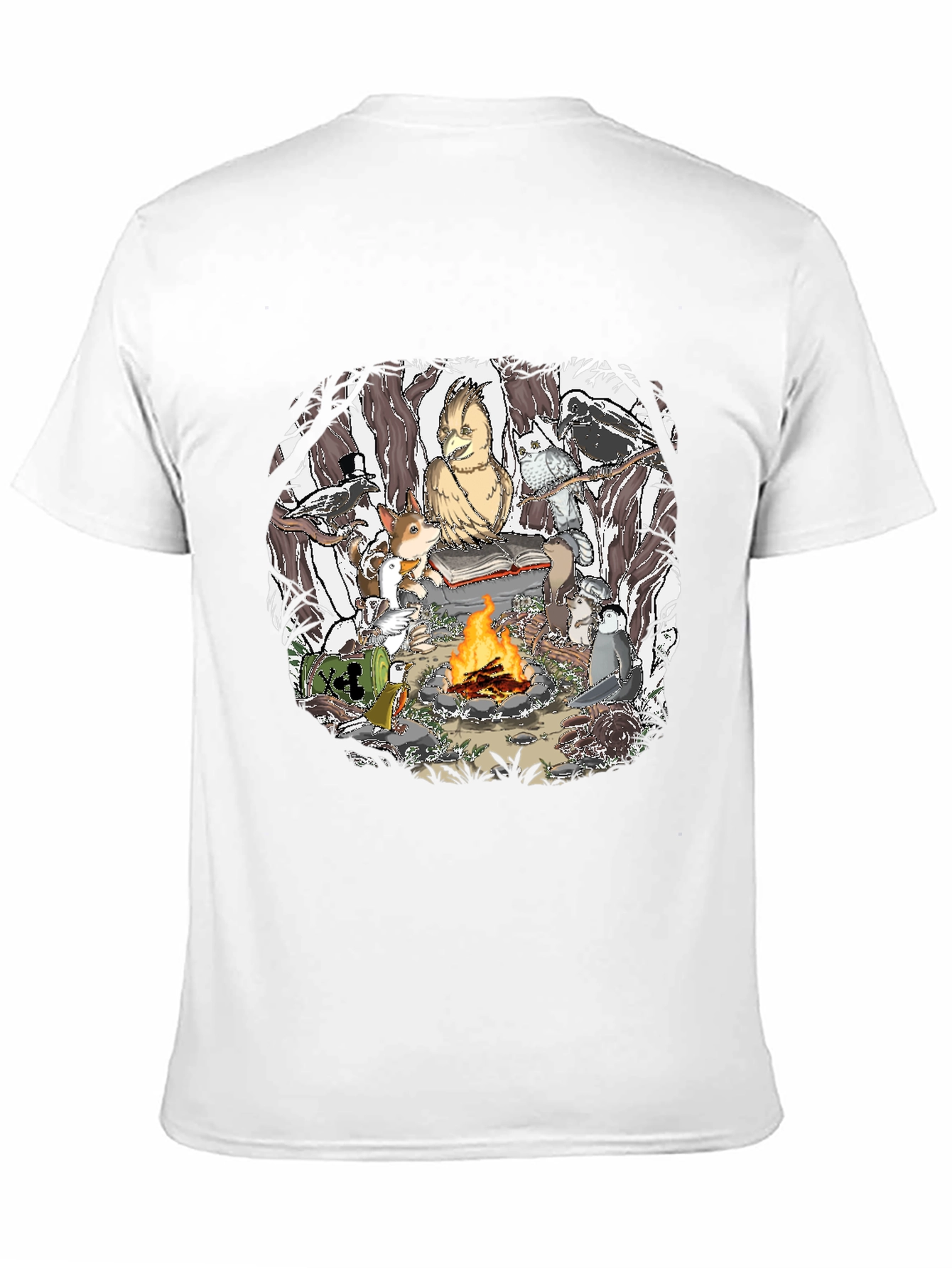 Campfire Story T-Shirt - Animals & Fire
