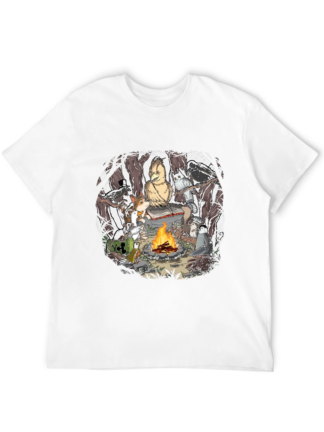 Campfire Story T-Shirt - Animals & Fire