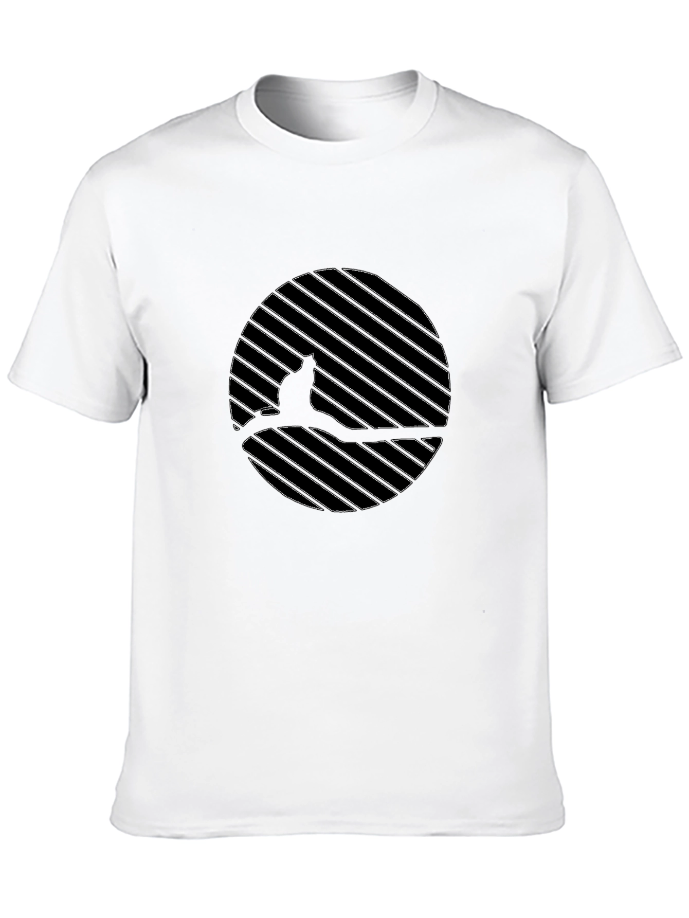 Black Cat on Branch Graphic Tee