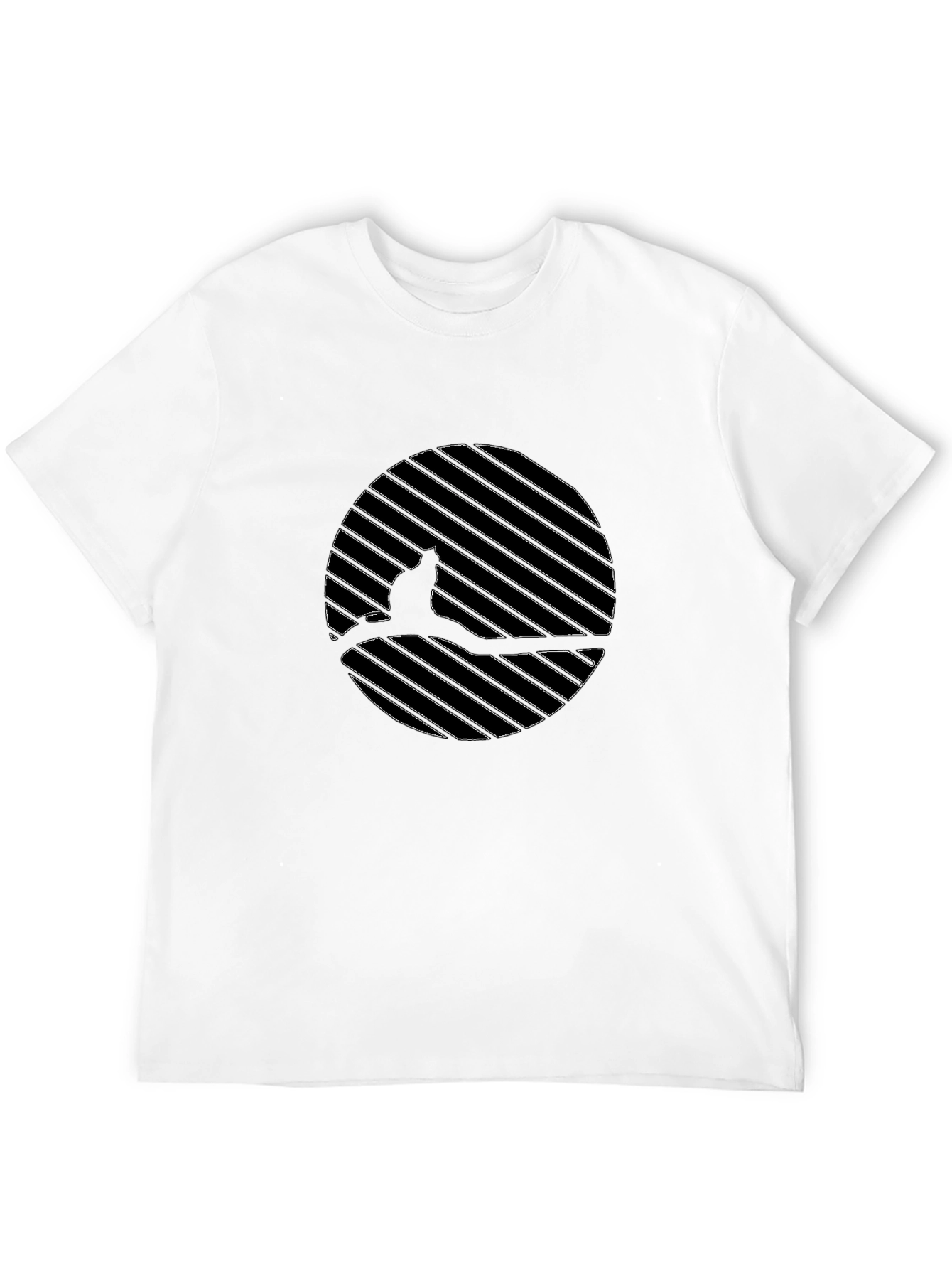 Black Cat on Branch Graphic Tee