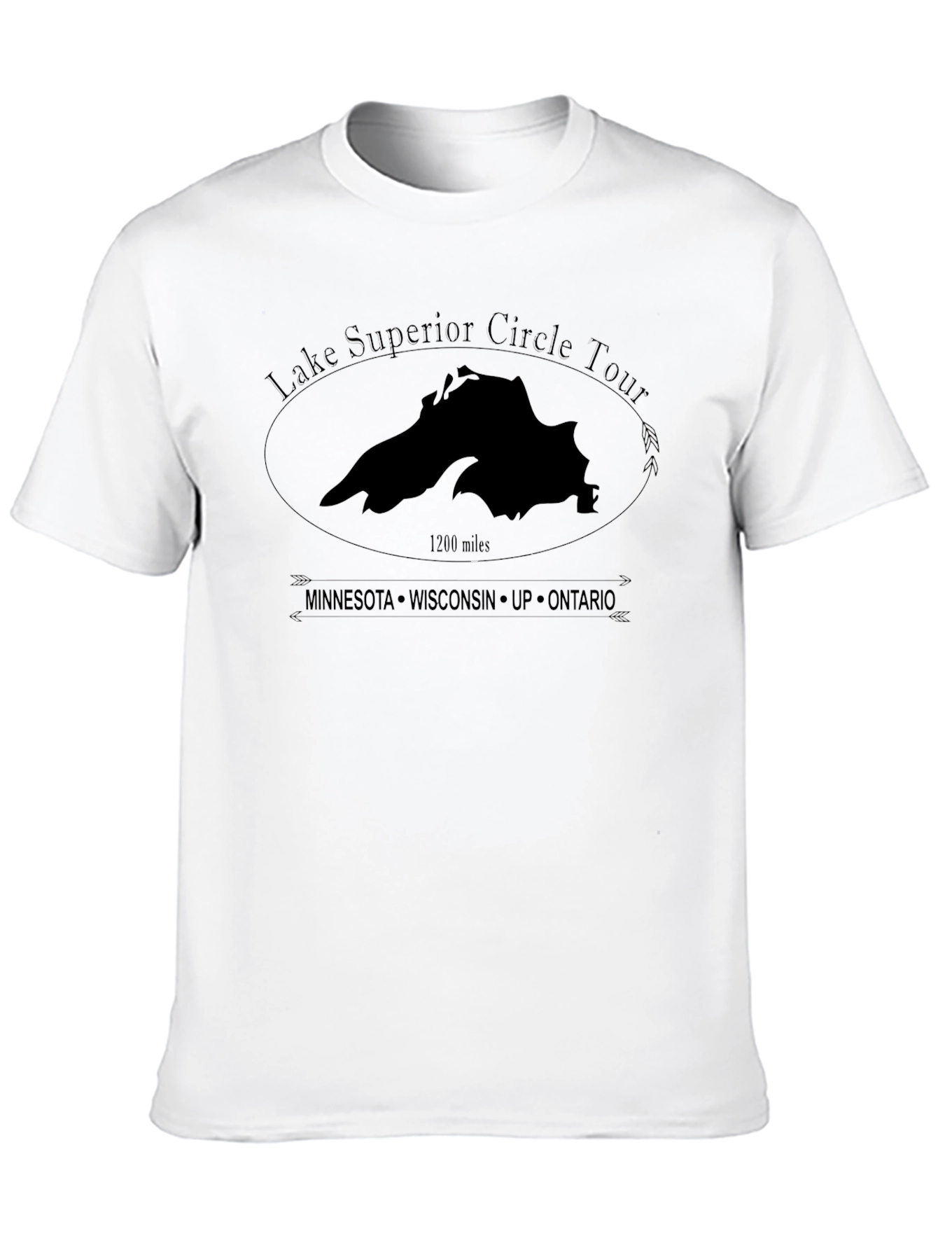 Lake Superior Circle Tour T-Shirt - Black