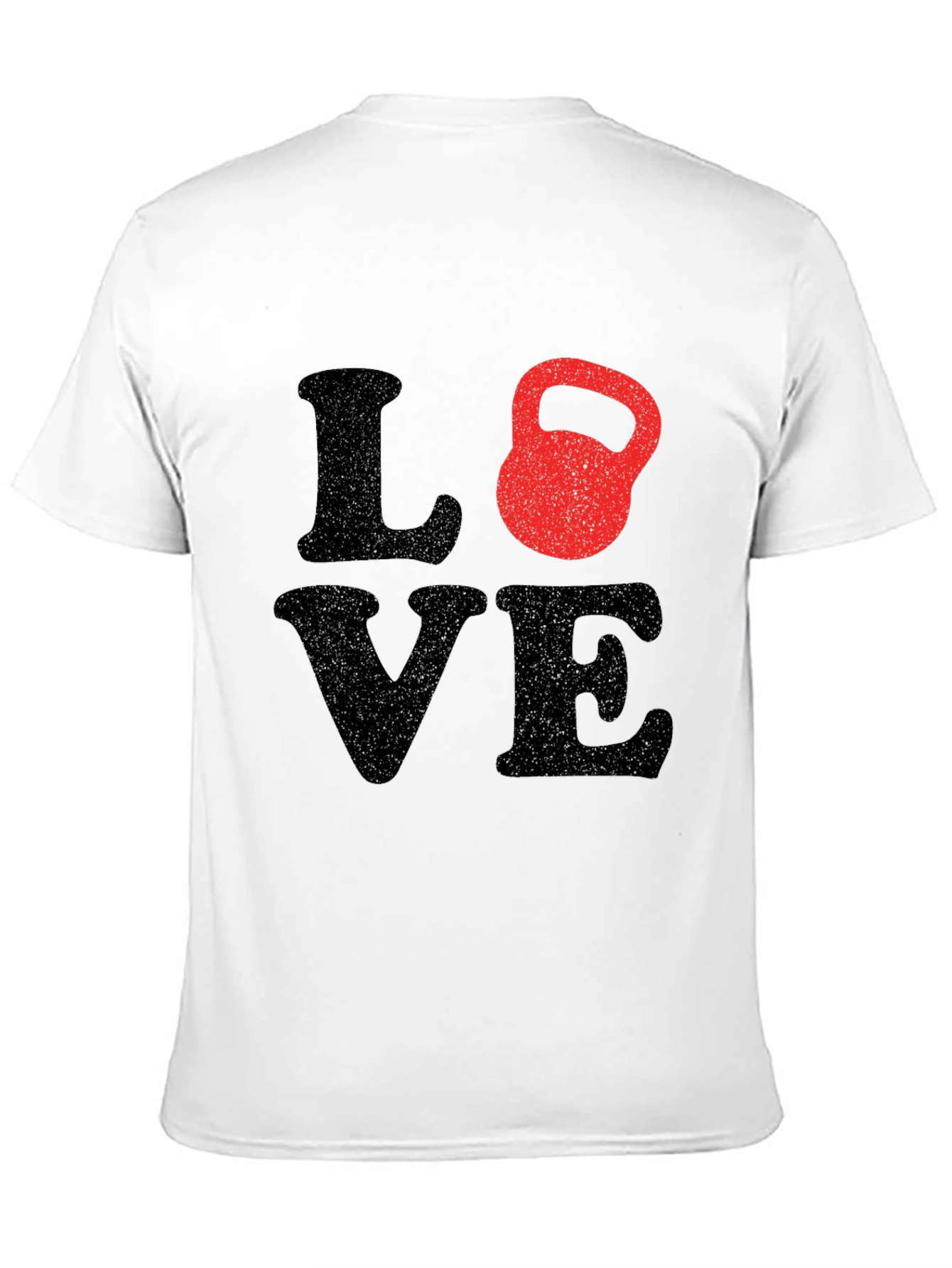 Love Kettlebell Black T-Shirt Workout Gym Fitness Tee