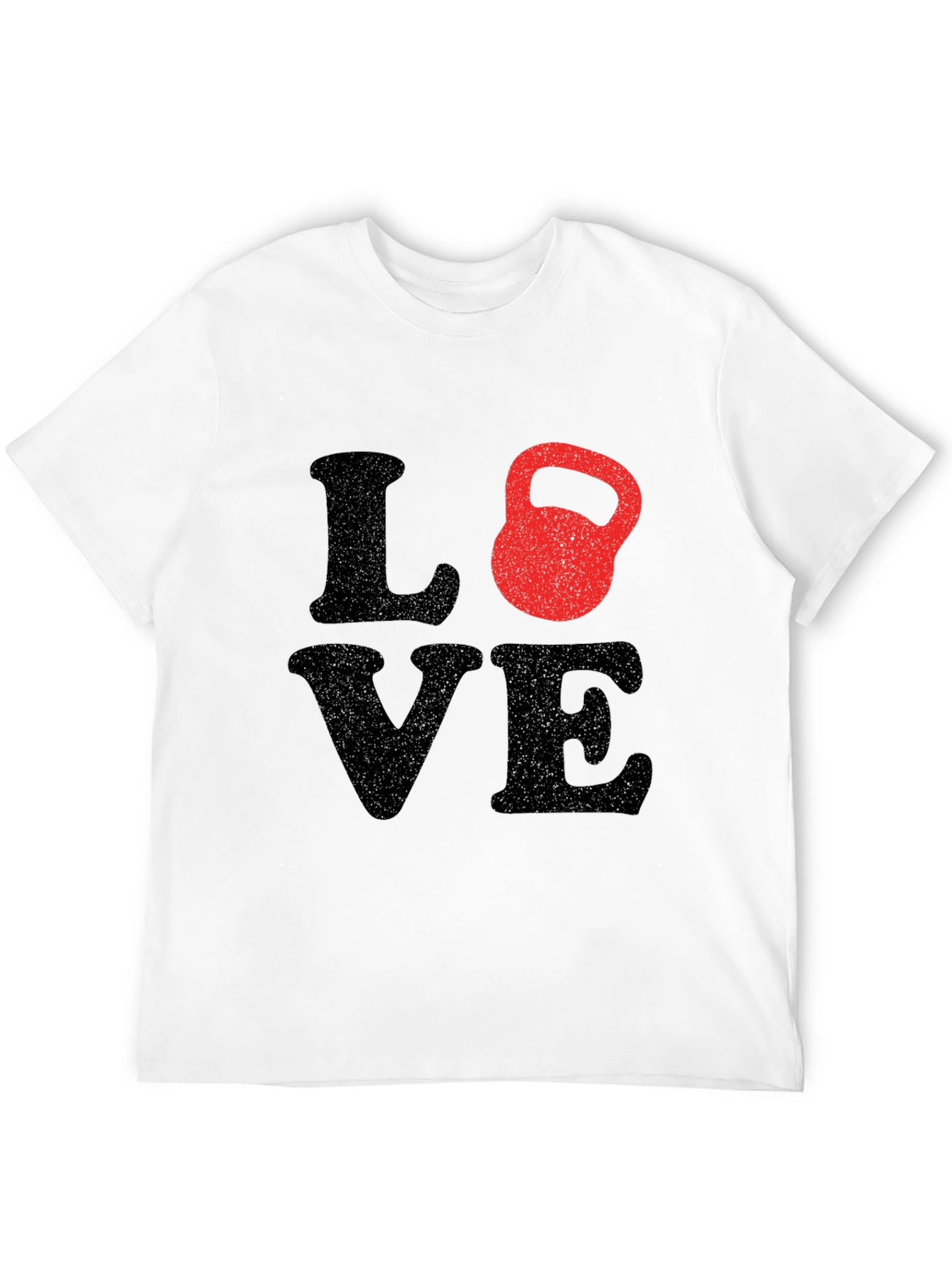 Love Kettlebell Black T-Shirt Workout Gym Fitness Tee