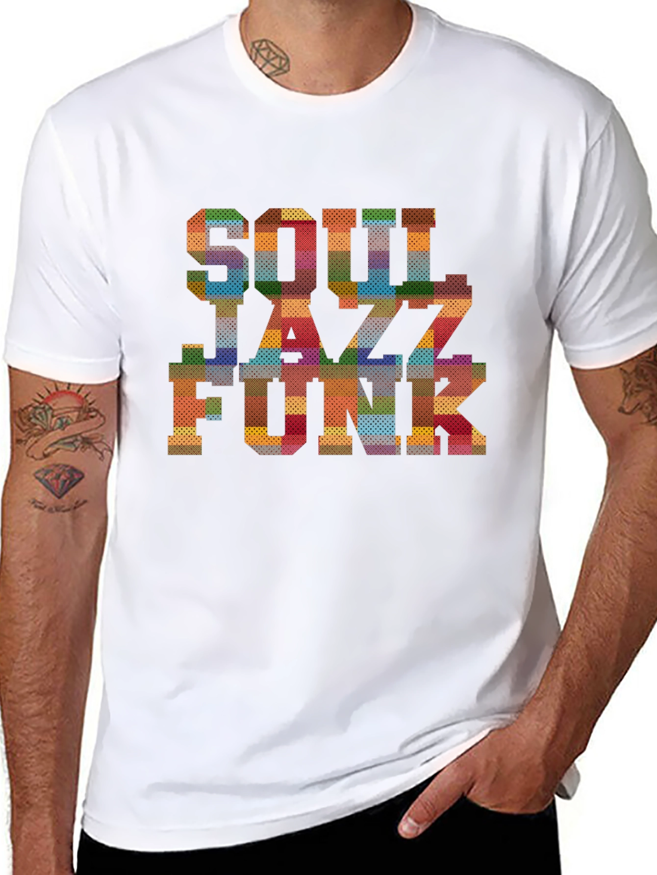 Soul Jazz Funk Graphic Print T-Shirt
