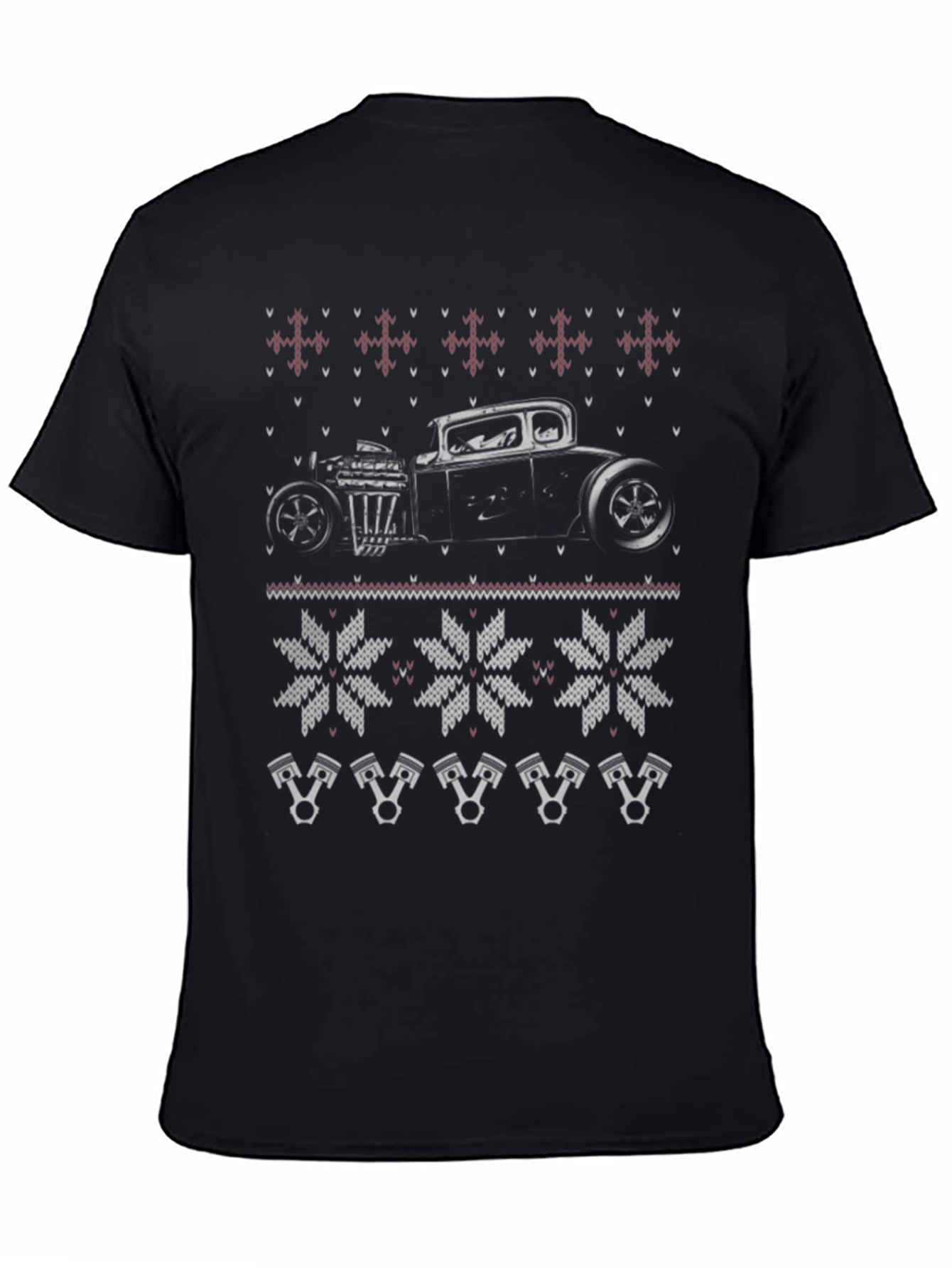 Hot Rod Christmas Sweater T-Shirt