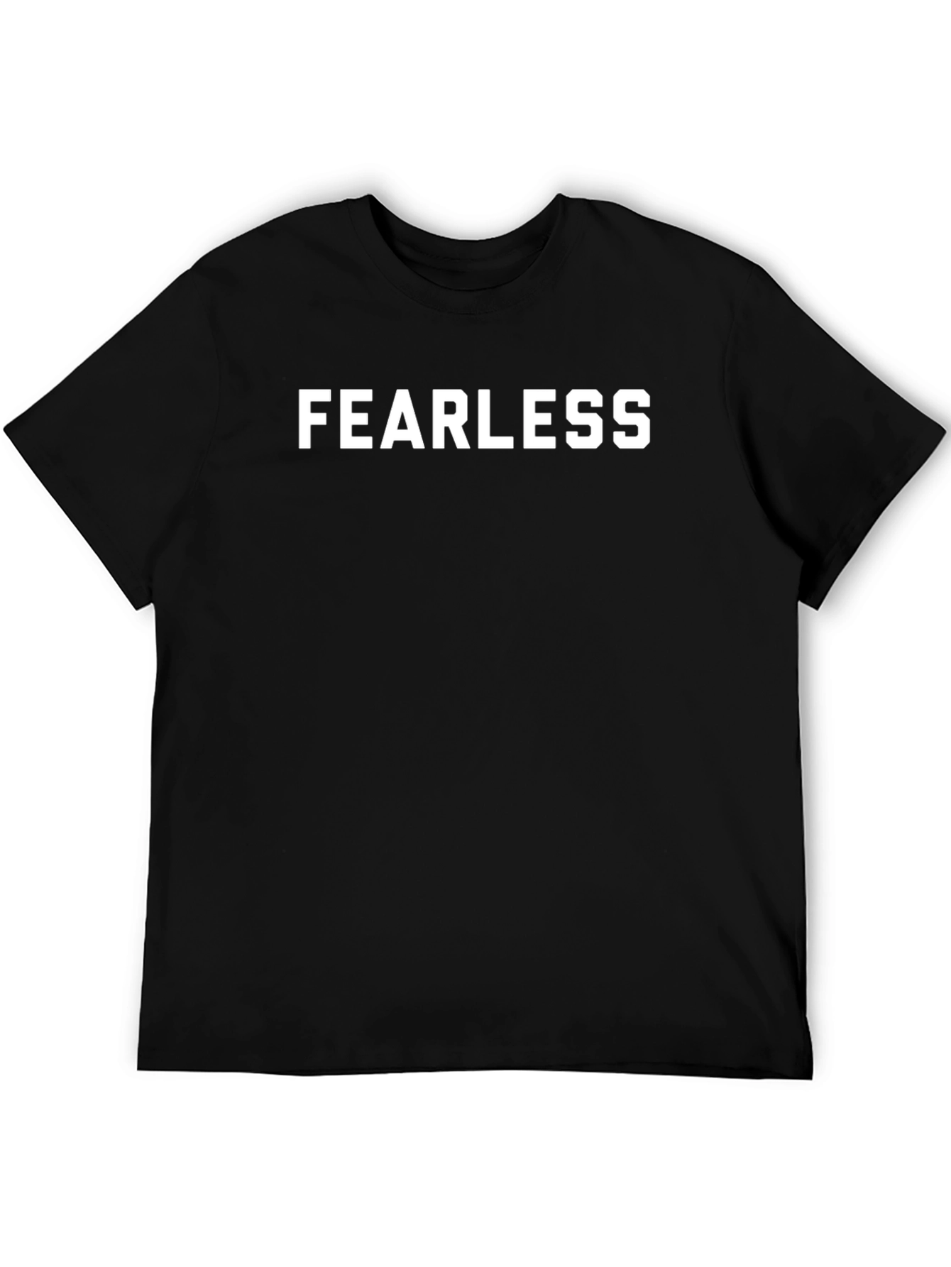Fearless Black Graphic Tee - Classic Fit