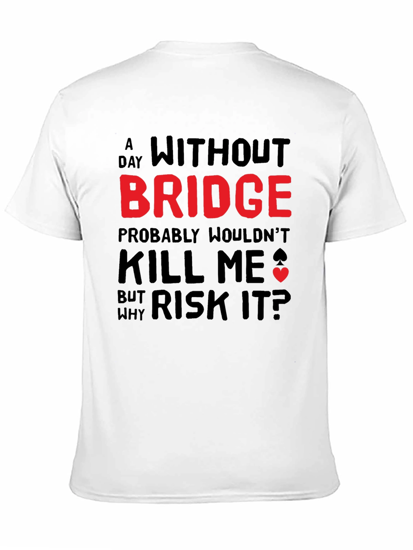 Funny Bridge T-Shirt - Why Risk It?