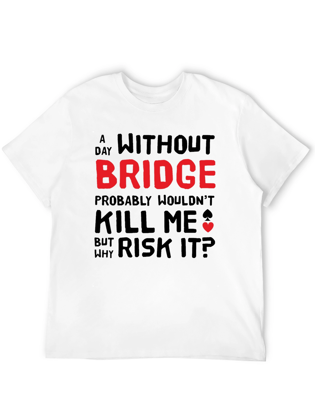 Funny Bridge T-Shirt - Why Risk It?