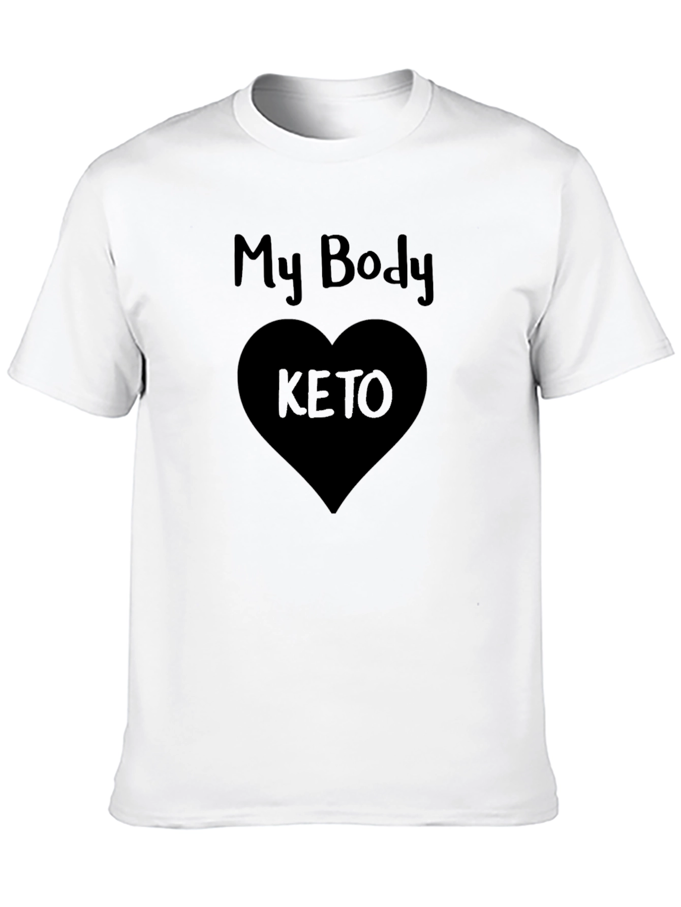 My Body Loves Keto Black T-Shirt